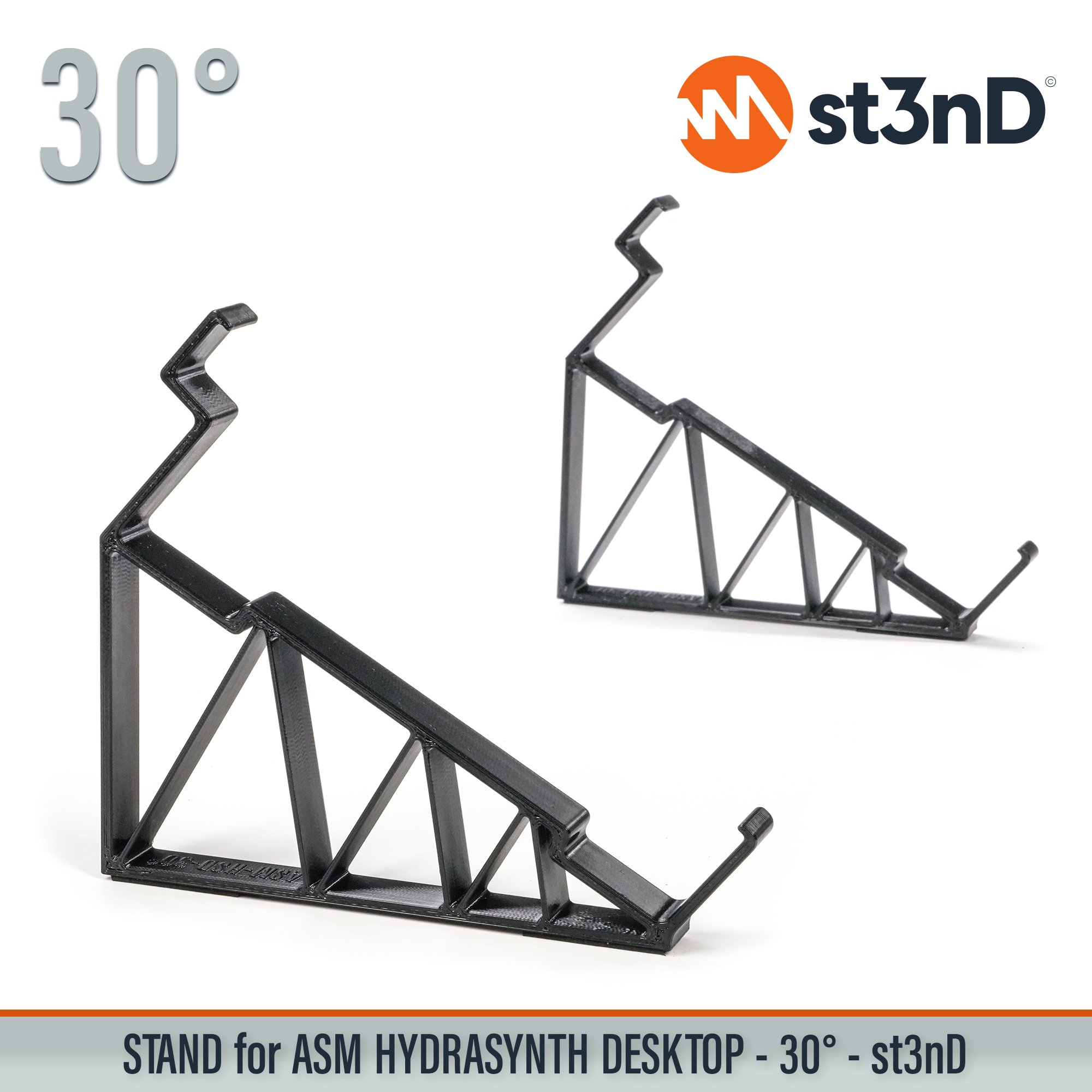 ASM HYDRASYNTH DESKTOP digital synth portable semi modular st3nD stable stand strong sturdy tilted