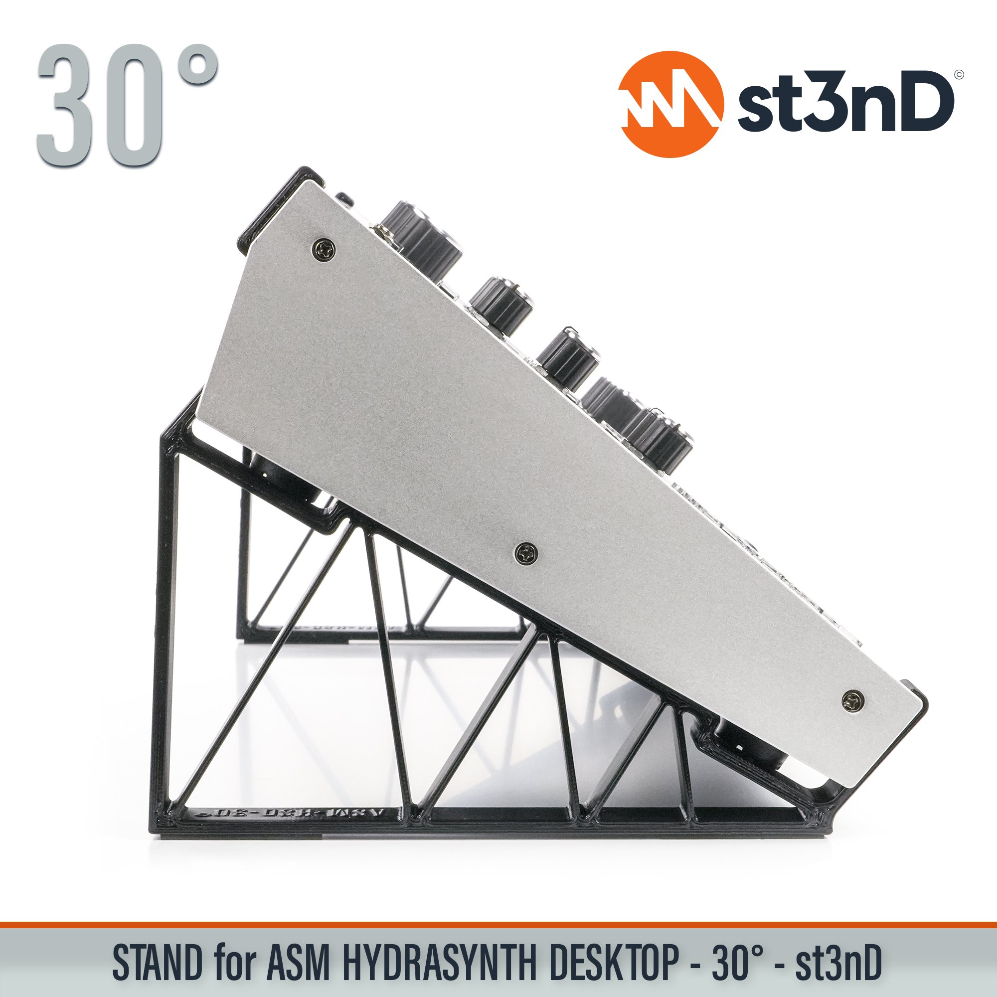 ASM HYDRASYNTH DESKTOP digital synth portable semi modular st3nD stable stand strong sturdy tilted