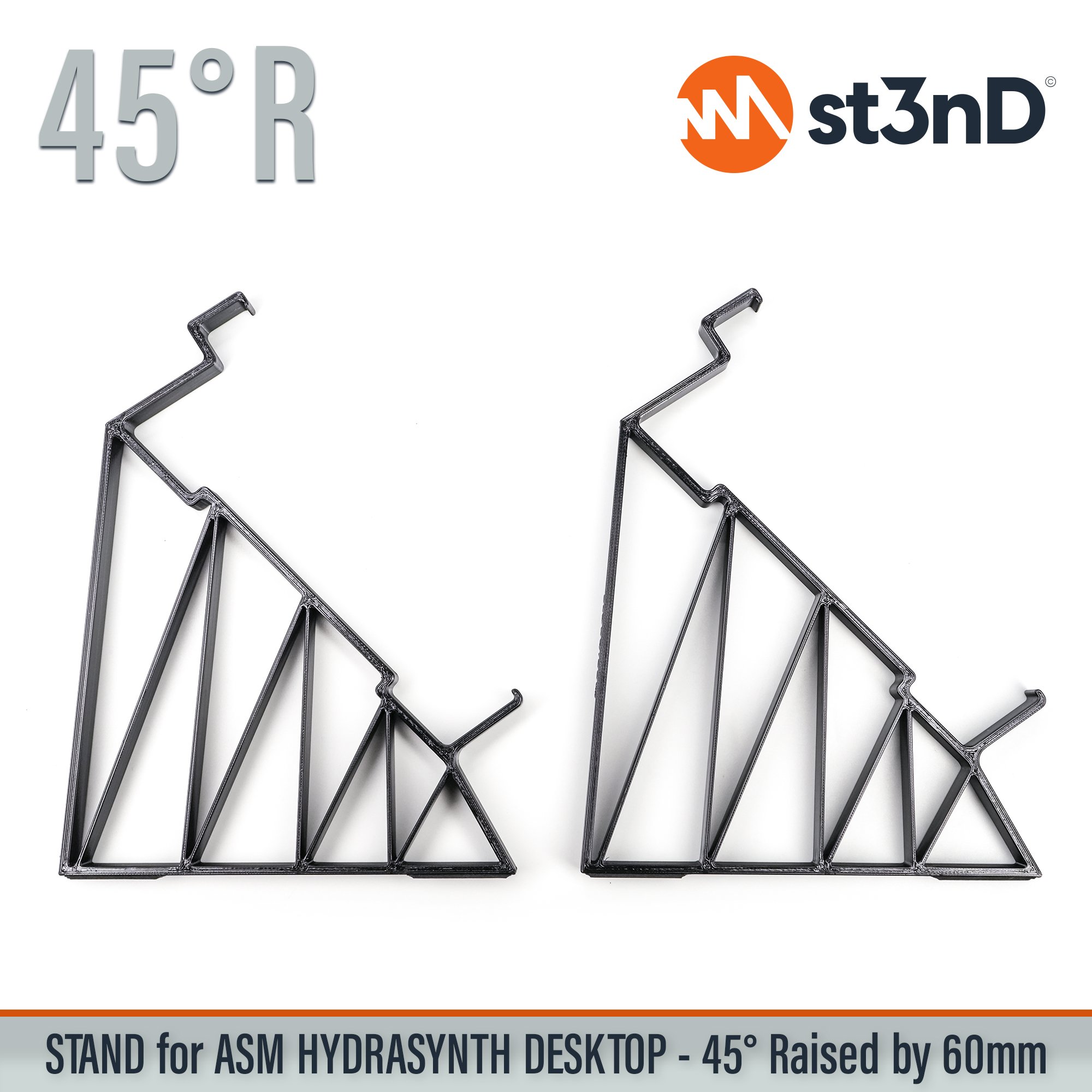 ASM HYDRASYNTH DESKTOP digital synth portable semi modular st3nD stable stand strong sturdy tilted