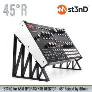 st3nD 3D printed stand for ASM Hydrasynth Desktop, 45 degree, raised by 60 mm (semi modular)