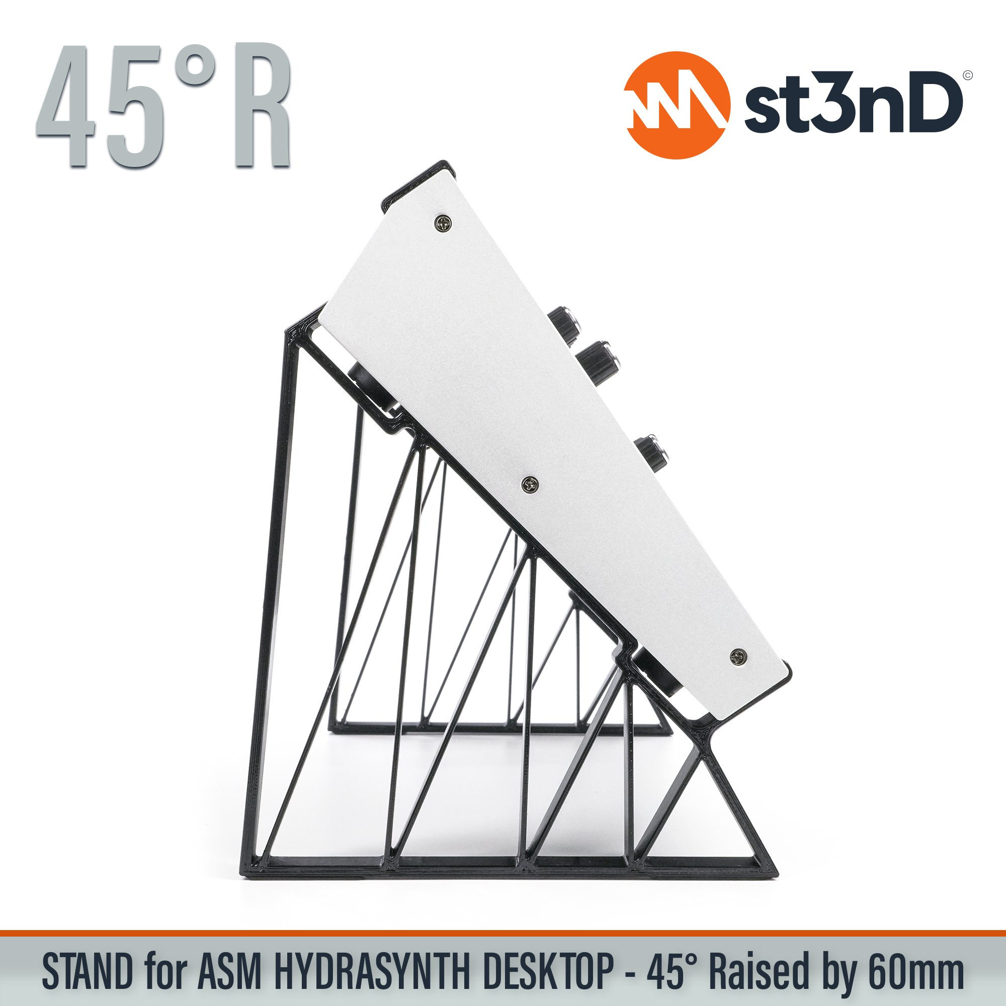 ASM HYDRASYNTH DESKTOP digital synth portable semi modular st3nD stable stand strong sturdy tilted