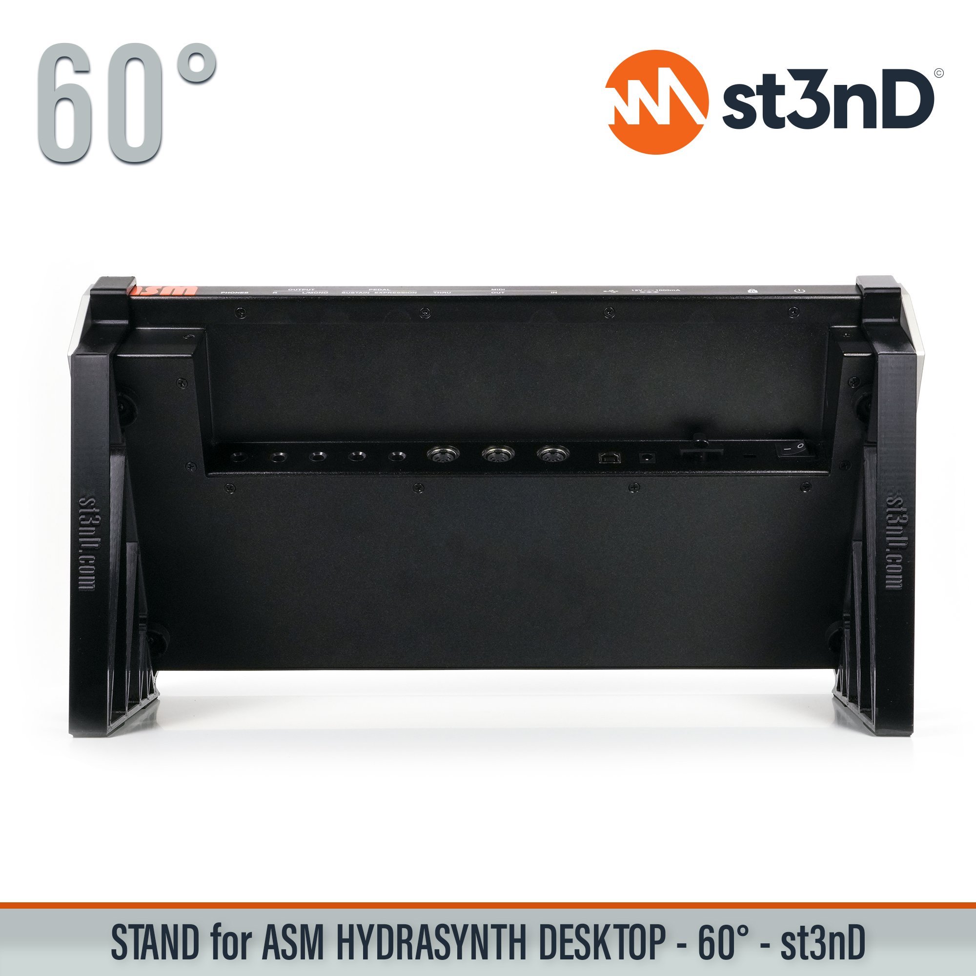 ASM HYDRASYNTH DESKTOP digital synth portable semi modular st3nD stable stand strong sturdy tilted