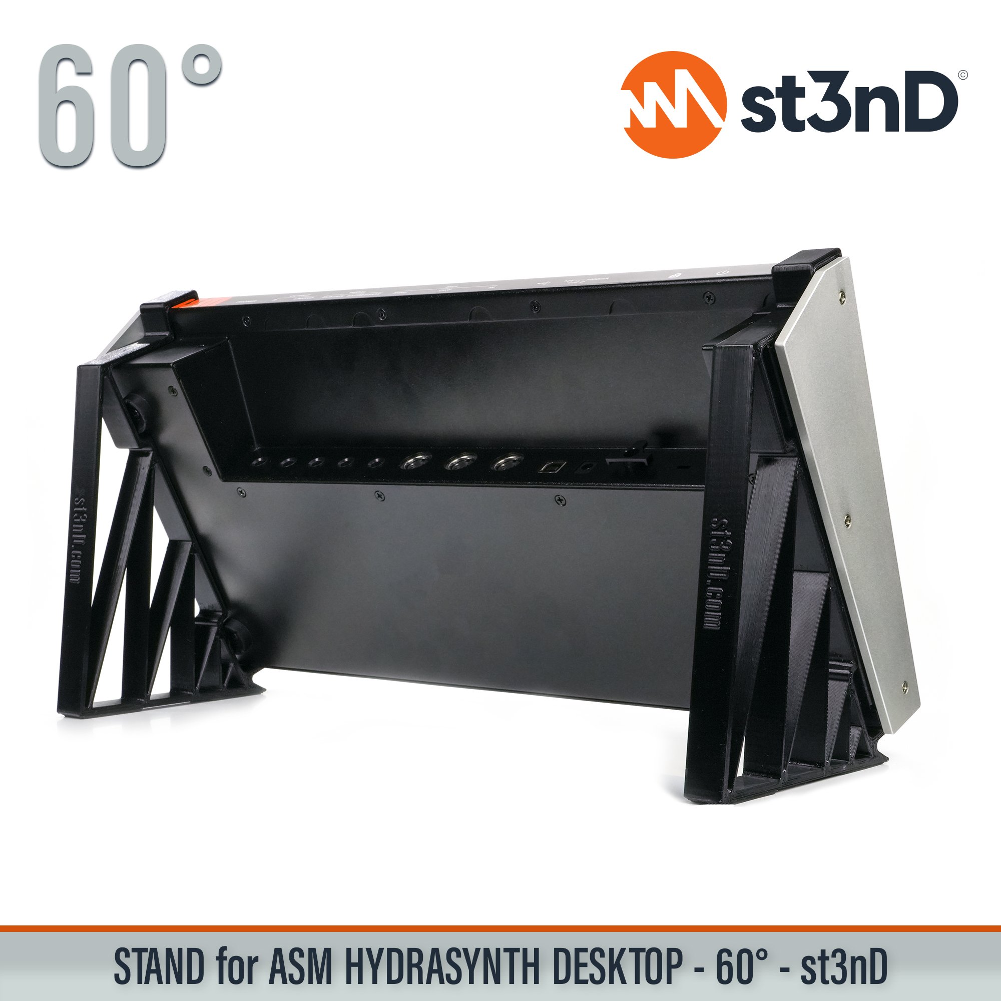 ASM HYDRASYNTH DESKTOP digital synth portable semi modular st3nD stable stand strong sturdy tilted
