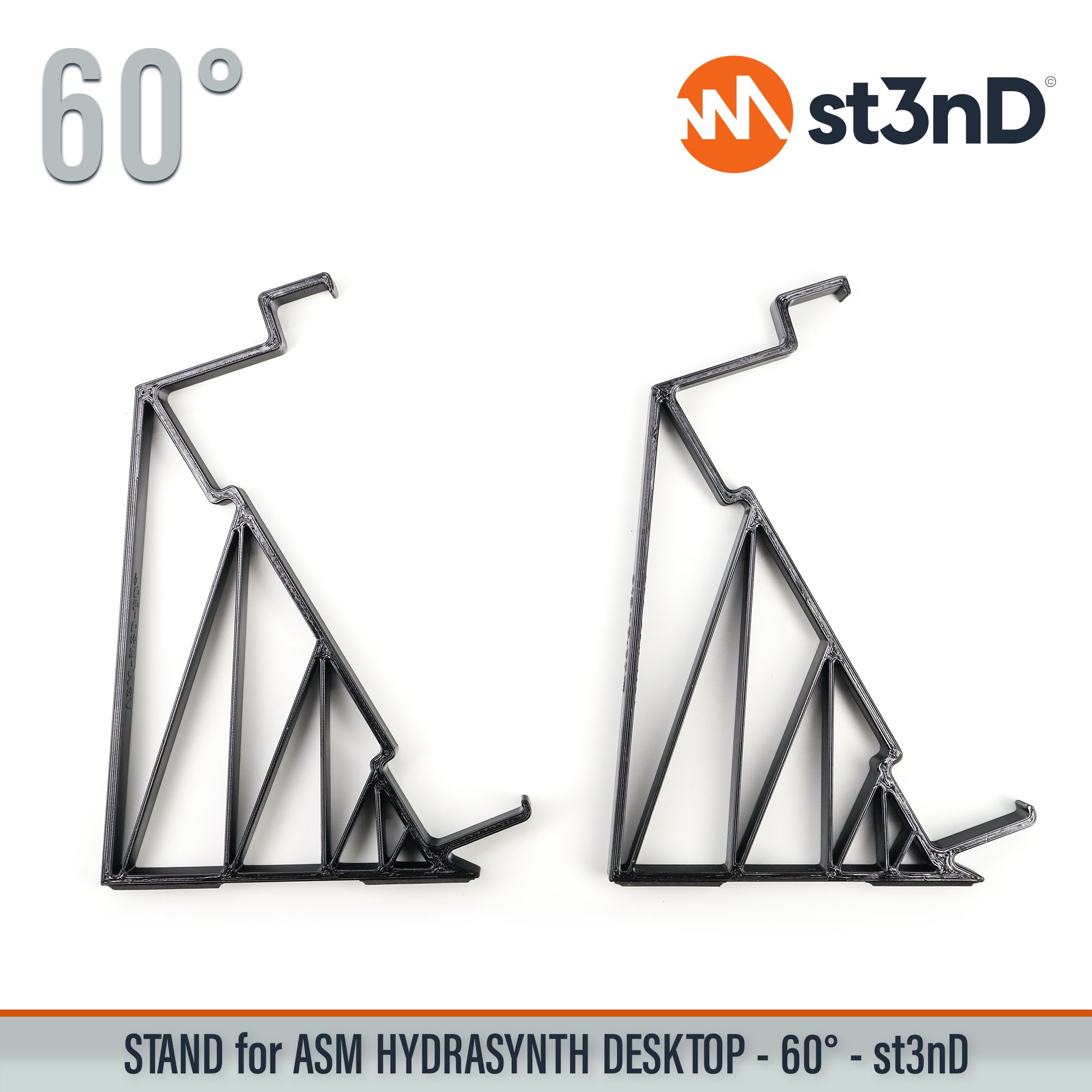 ASM HYDRASYNTH DESKTOP digital synth portable semi modular st3nD stable stand strong sturdy tilted