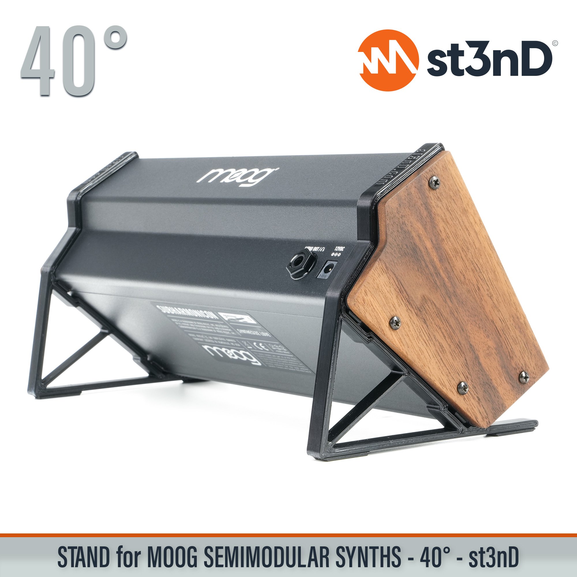 analog synth portable semi modular st3nD stable stand strong sturdy tilted Moog Moog SemiModular Mother 32 Moog Dfam Subharmonicon Spectravox Dfam Mother 32