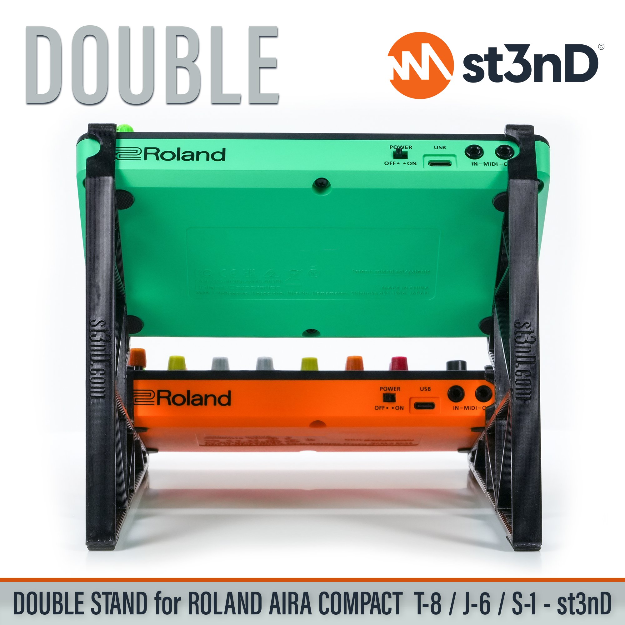 Roland AIRA Compact P-6 / T-8 / J-6 / S-1 DOUBLE STAND – Shipping 