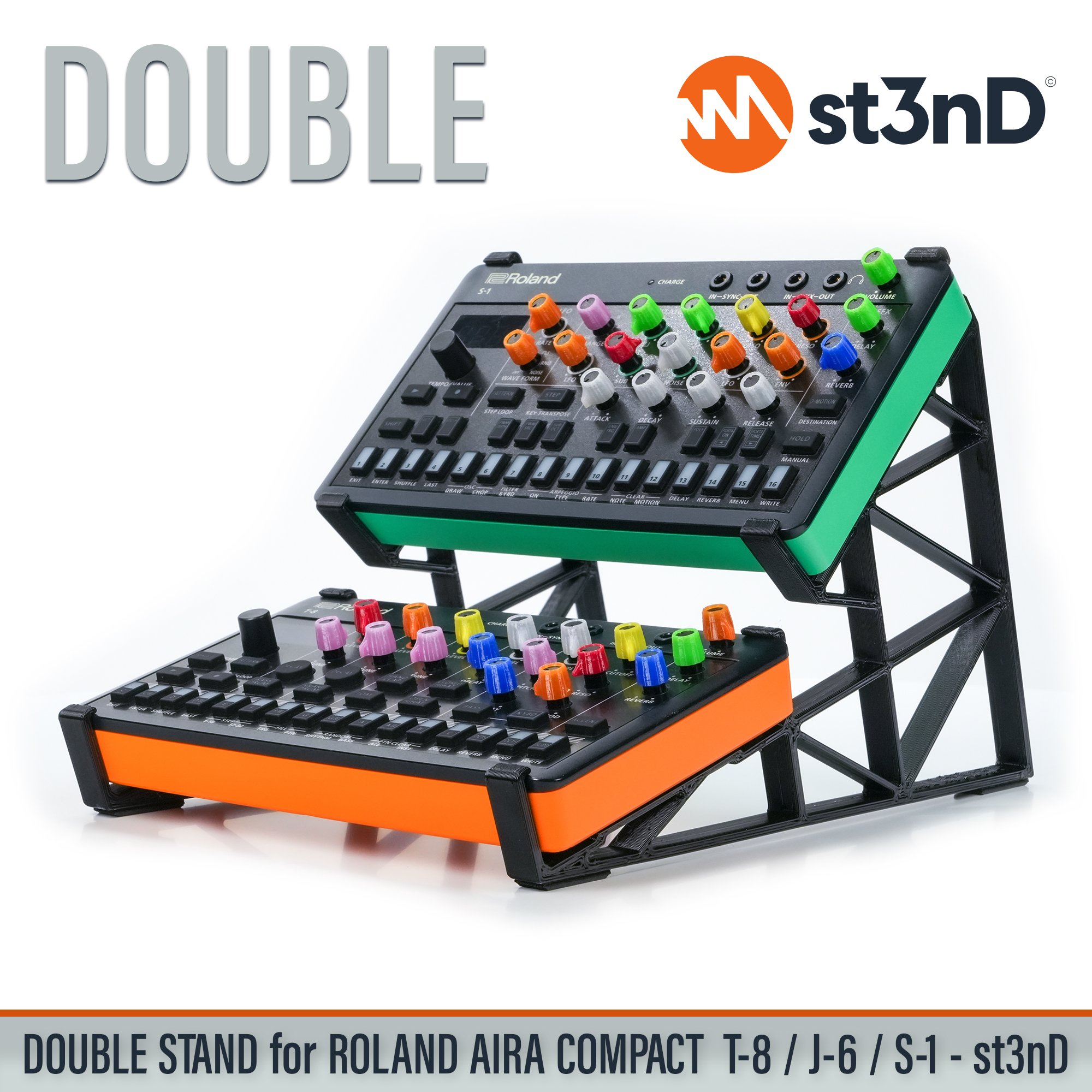 Roland AIRA Compact P-6 / T-8 / J-6 / S-1 DOUBLE STAND – Shipping 