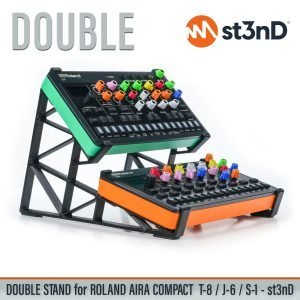 st3nD double 3D printed stand for Roland AIRA Compact P-6 / T-8 / J-6 / S-1 (p6 sampler)