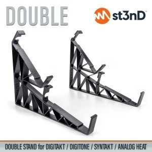 Close-up of the legs of the st3nD double 3D printed stand for Elektron Digitakt / Digitone / Syntakt / Analog Heat Mk1 & Mk2 / Octatrack Mk2