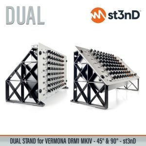 st3nD dual 3D printed stand for Vermona DRM1 Mkiv, Rackie, 45 degree and 90 degree (synth)