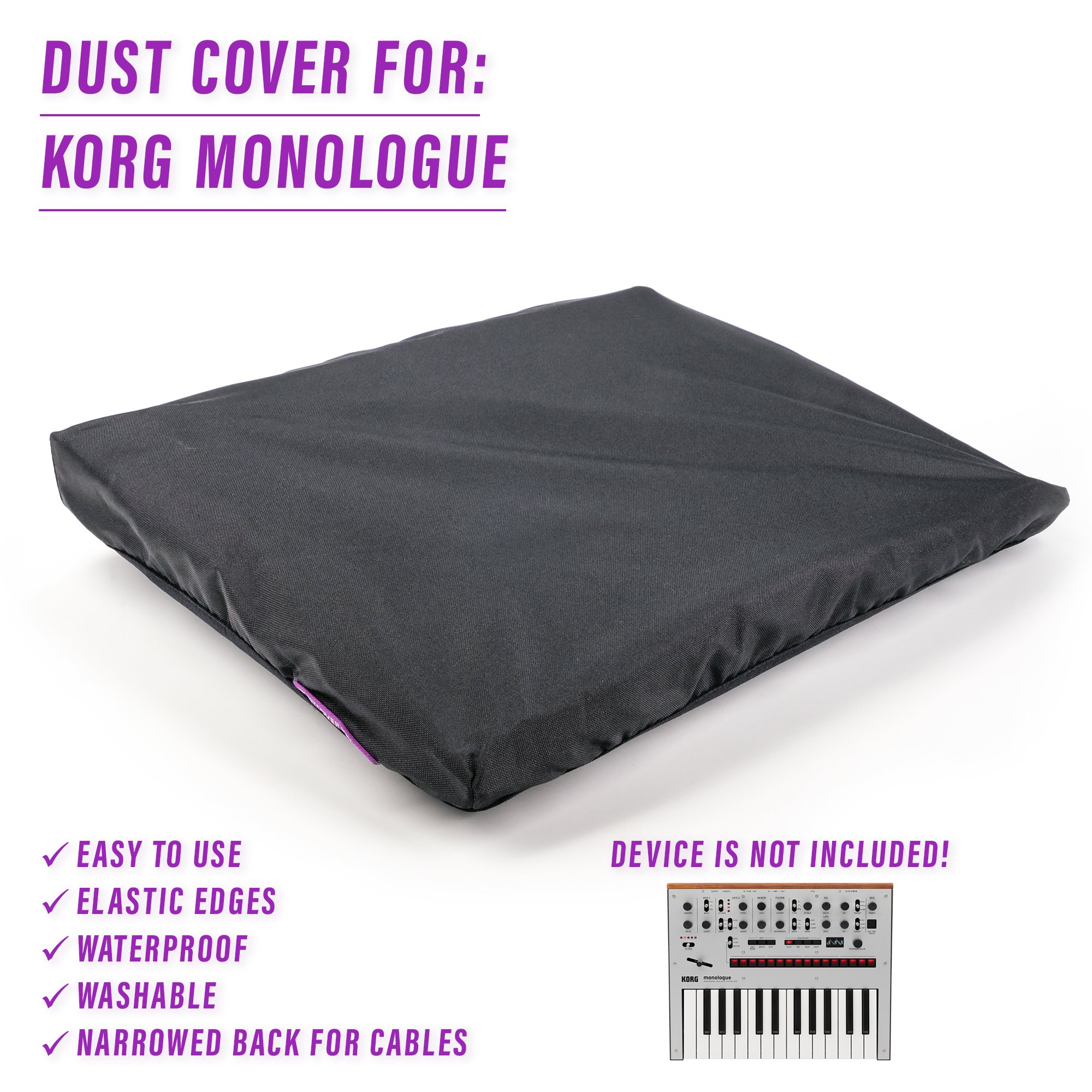 dust cover dustcover dustcoverpro elastic korg KORG MONOLOGUE monologue synth synth protection water resistant waterproof