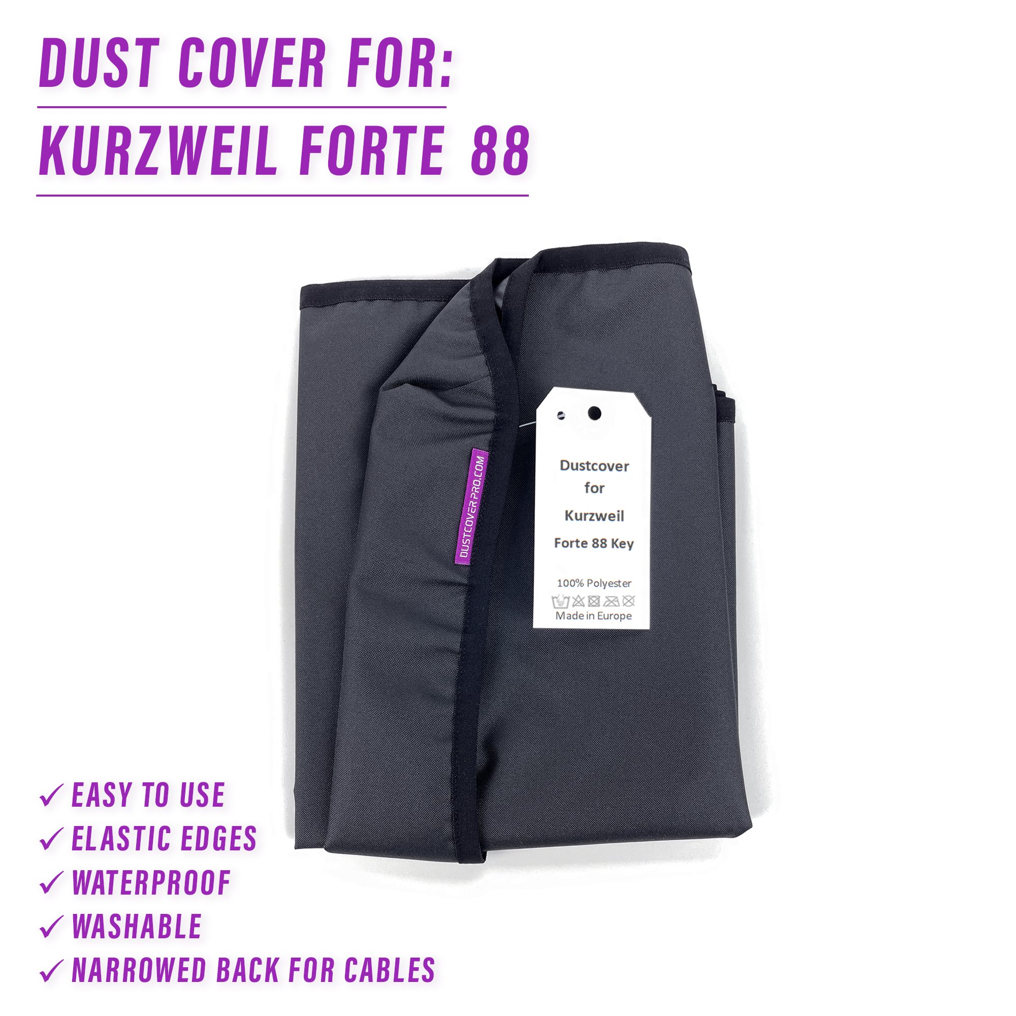dcp dust cover dustcover dustcoverpro elastic KURZWEIL FORTE 88 Key Stage Piano synth protection waterproof