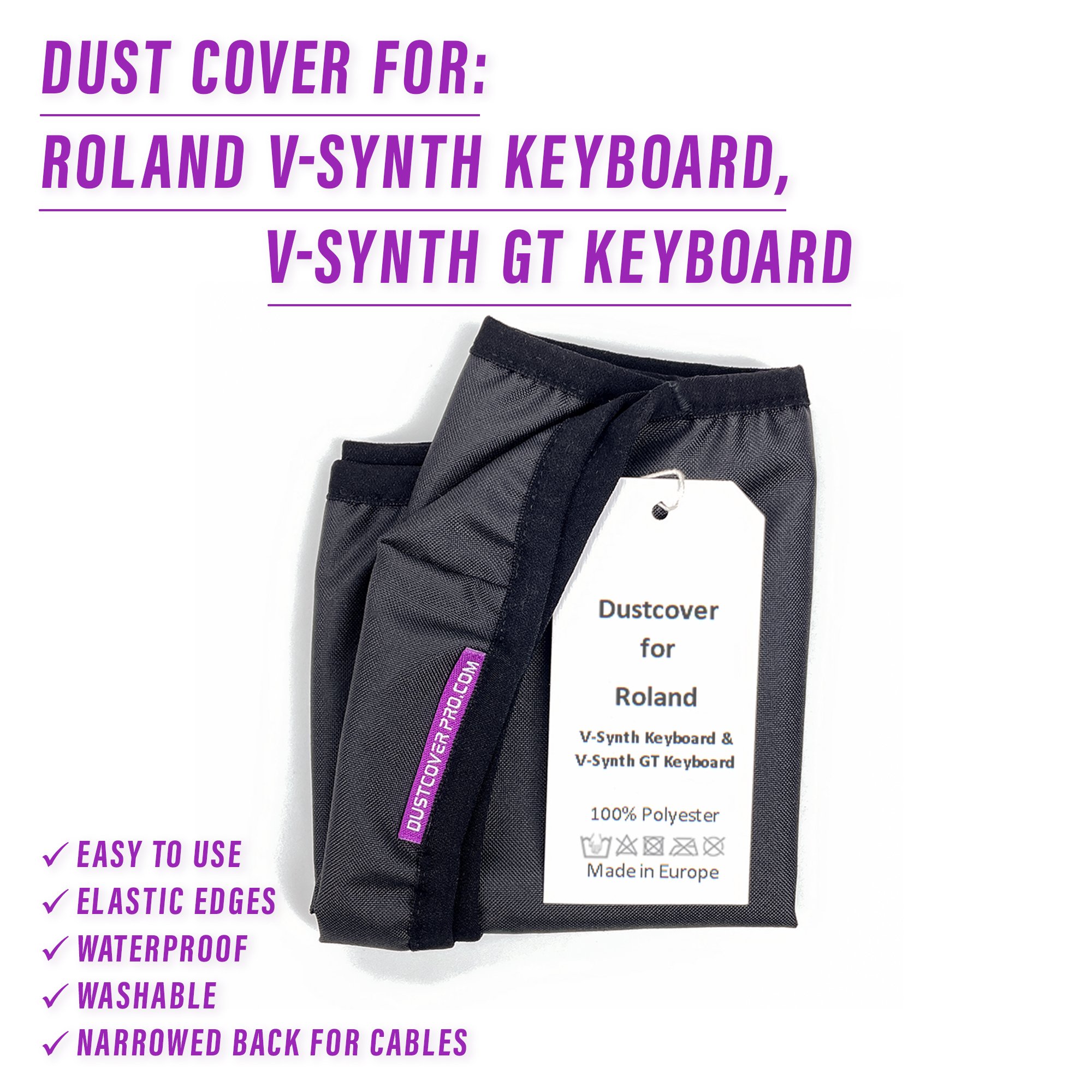 dust cover dustcover dustcoverpro elastic roland vintage synth synth protection vintage roland water resistant waterproof Roland V-Synth Keyboard Roland V Synth