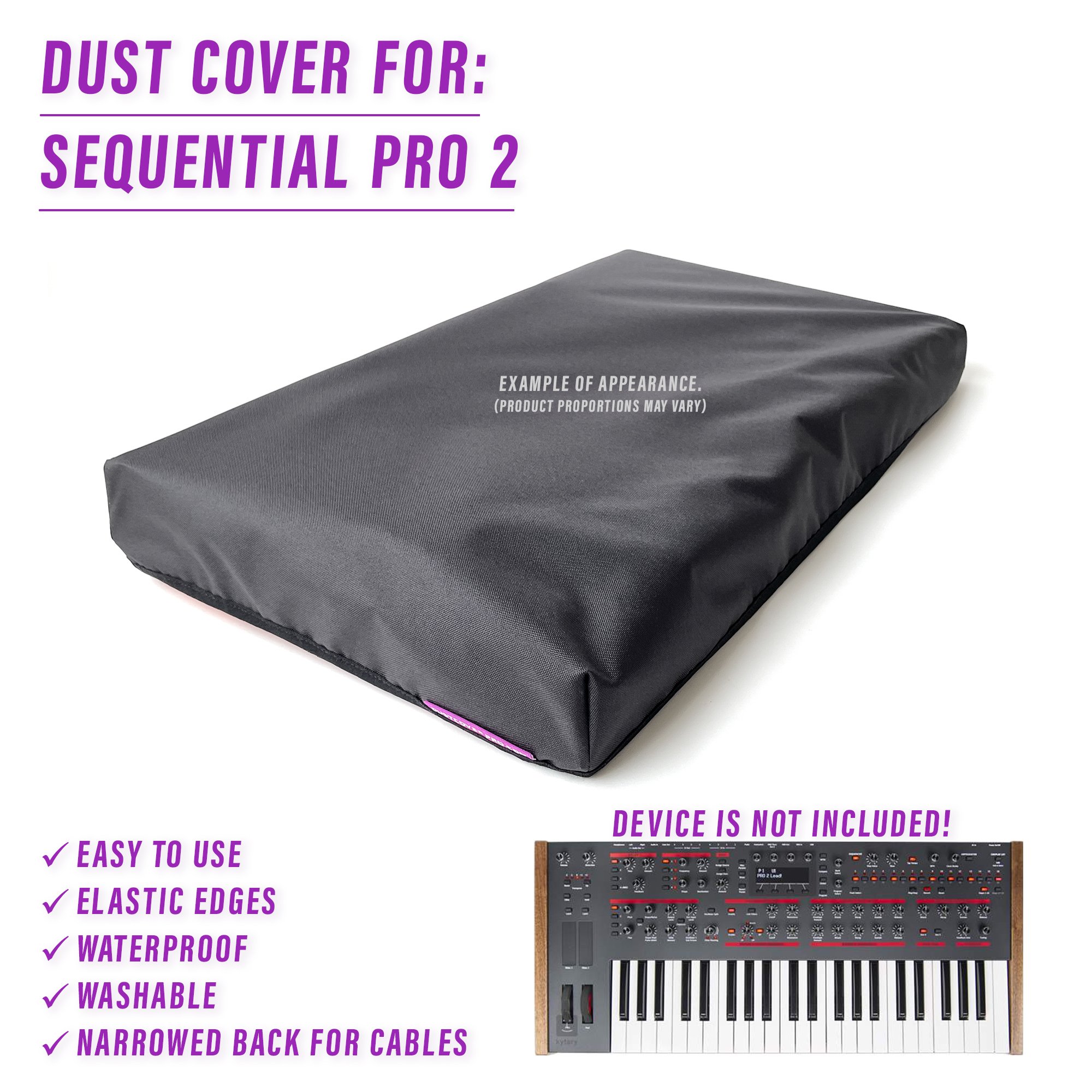 dave smith dcp dust cover dustcover dustcoverpro elastic SEQUENTIAL synth protection waterproof sequential pro 2 pro2 dsi