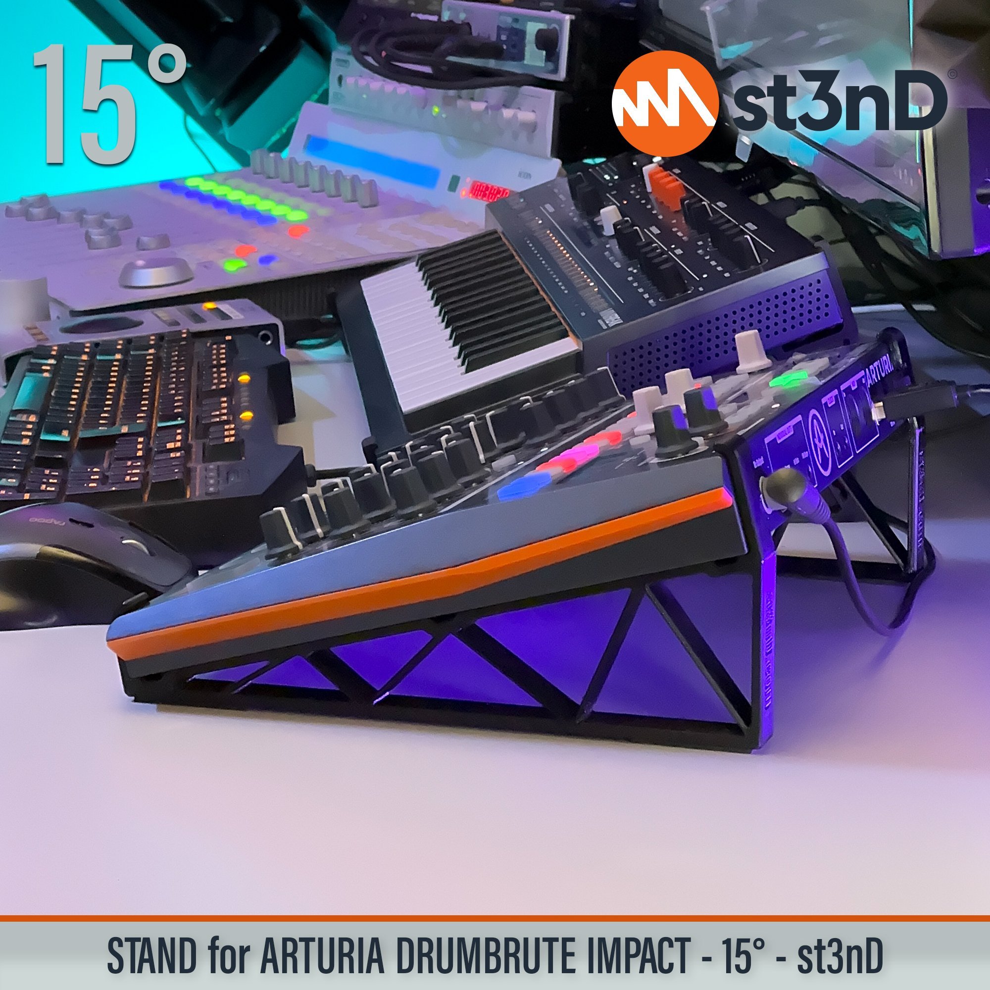 portable st3nD stable stand strong sturdy tilted ARTURIA DRUMBRUTE IMPACT ATURIA DRUM MACHINE