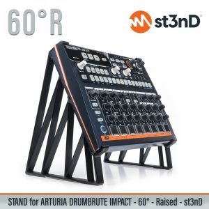 st3nD 3D printed stand for Arturia Drumbrute Impact, 60 degree, raised by 60 mm (ARTURIA DRUM MACHINE)