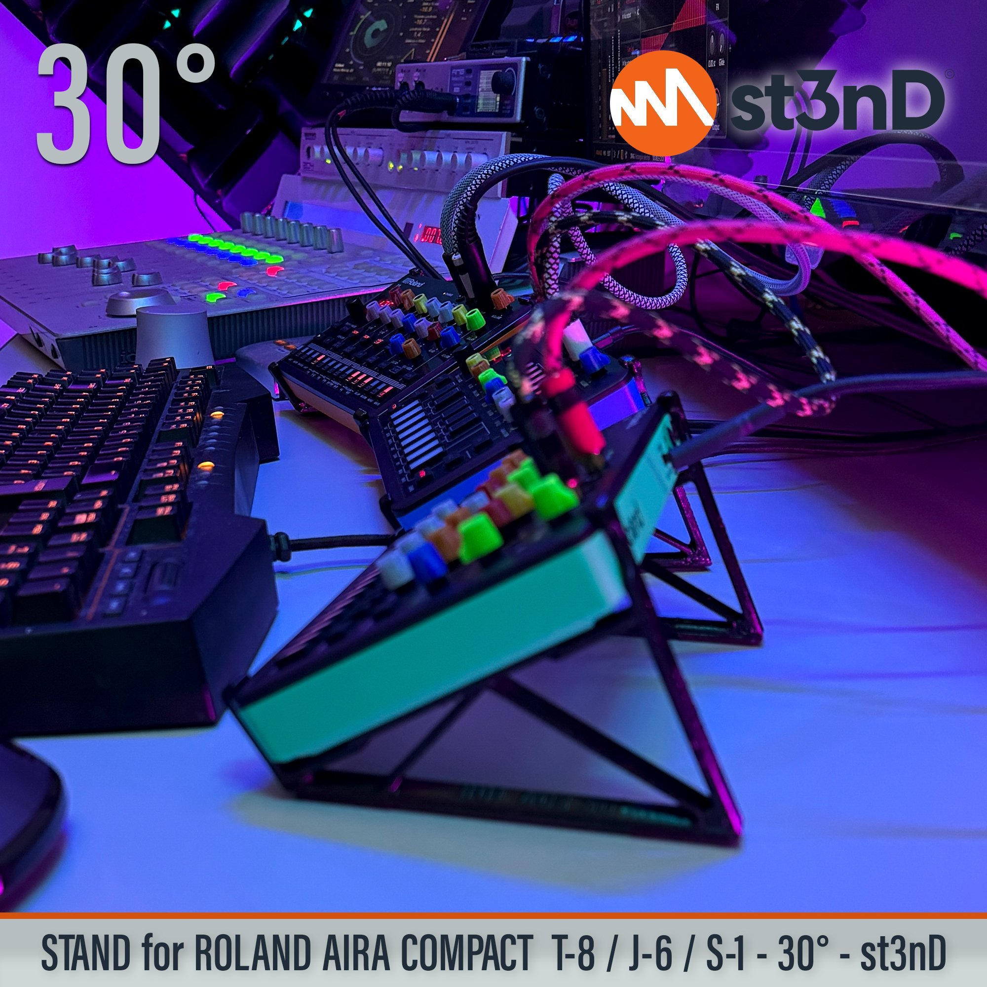 Aira Compact J-6 roland j6 Aira Compact S-1 roland s1 Aira Compact T-8 roland t8 portable Roland Aira Compact Series roland synth st3nD stable stand strong sturdy tilted
