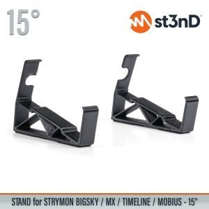 Close-up of the legs of the st3nD 3D printed stand for Strymon Bigsky / MX / Timeline / Mobius FX Pedals, 15 degree