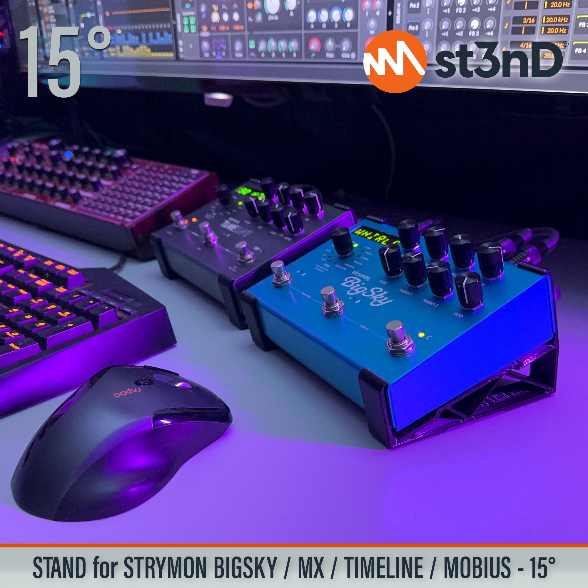portable roland synth st3nD stable stand strong sturdy tilted STRYMON BIGSKY / MX / TIMELINE / MOBIUS PEDALS STRYMON BIGSKY / MX Multi Reverb Pedal STRYMON TIMELINE Multi Delay Pedal STRYMON MOBIUS Multi Modulation Pedal STRYMON FX PEDALS STRYMON EFFECTS PEDALS