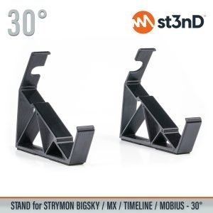 Close-up of the legs of the st3nD 3D printed stand for Strymon Bigsky / MX / Timeline / Mobius FX Pedals, 30 degree