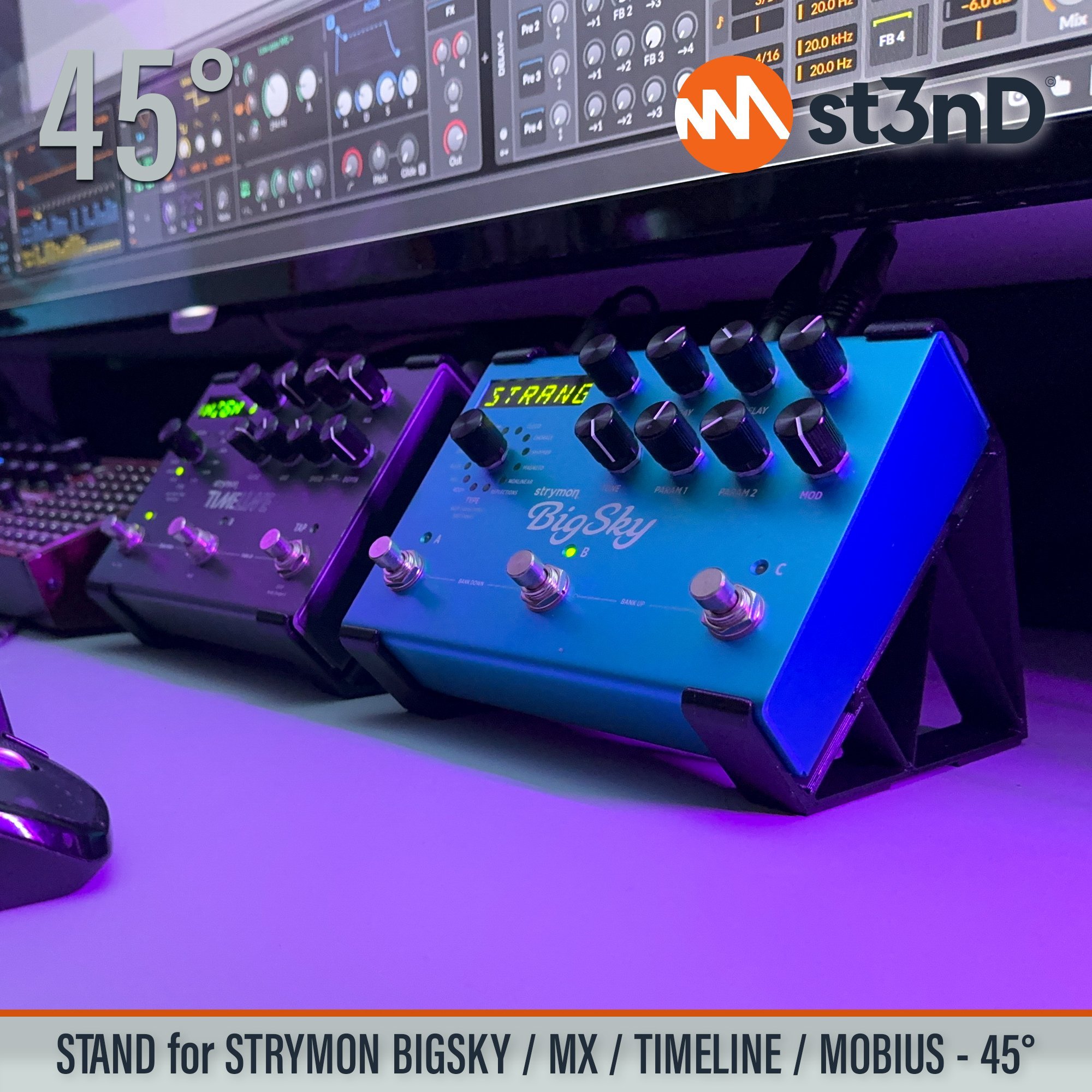 portable roland synth st3nD stable stand strong STRYMON BIGSKY / MX / TIMELINE / MOBIUS PEDALS STRYMON BIGSKY / MX Multi Reverb Pedal STRYMON EFFECTS PEDALS STRYMON FX PEDALS STRYMON MOBIUS Multi Modulation Pedal STRYMON TIMELINE Multi Delay Pedal sturdy tilted
