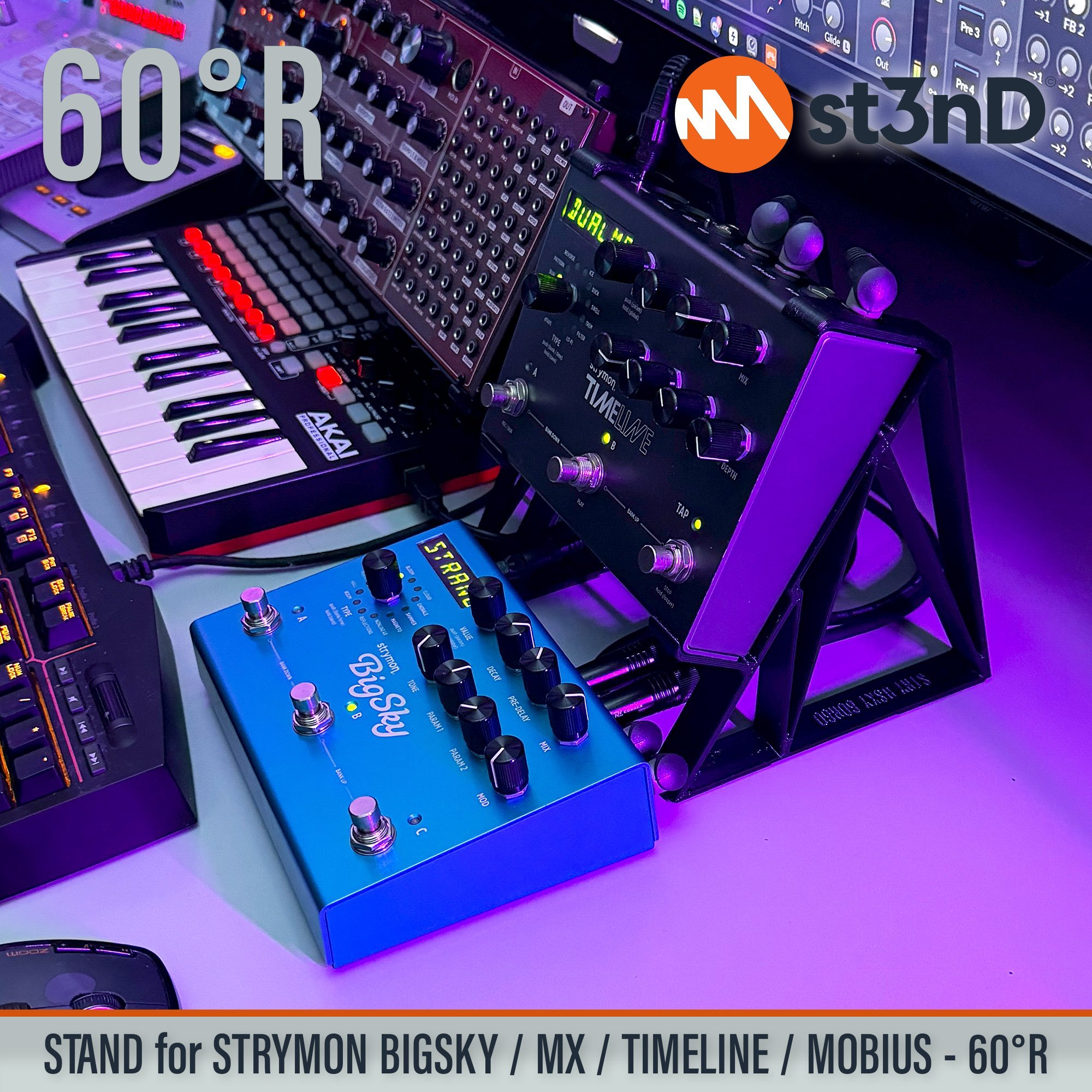 portable roland synth st3nD stable stand strong STRYMON BIGSKY / MX / TIMELINE / MOBIUS PEDALS STRYMON BIGSKY / MX Multi Reverb Pedal STRYMON EFFECTS PEDALS STRYMON FX PEDALS STRYMON MOBIUS Multi Modulation Pedal STRYMON TIMELINE Multi Delay Pedal sturdy tilted