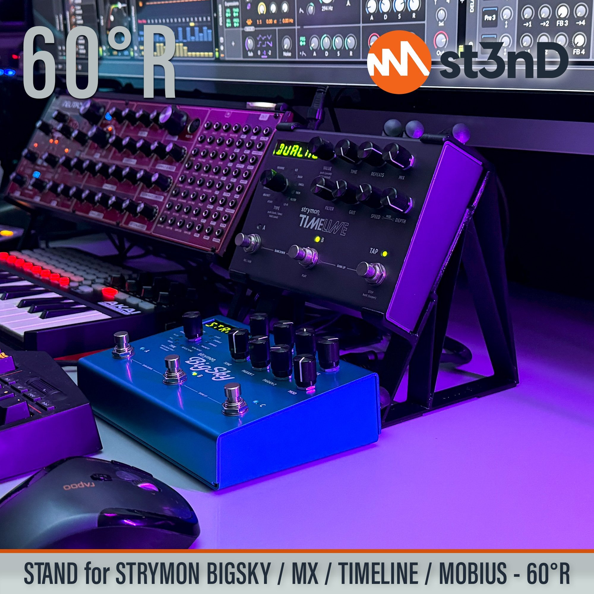 portable roland synth st3nD stable stand strong STRYMON BIGSKY / MX / TIMELINE / MOBIUS PEDALS STRYMON BIGSKY / MX Multi Reverb Pedal STRYMON EFFECTS PEDALS STRYMON FX PEDALS STRYMON MOBIUS Multi Modulation Pedal STRYMON TIMELINE Multi Delay Pedal sturdy tilted