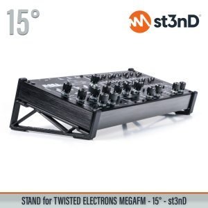 st3nD 3D printed stand for Twisted Electrons Megafm, 15 degree (MegaFM mk2 mkII)