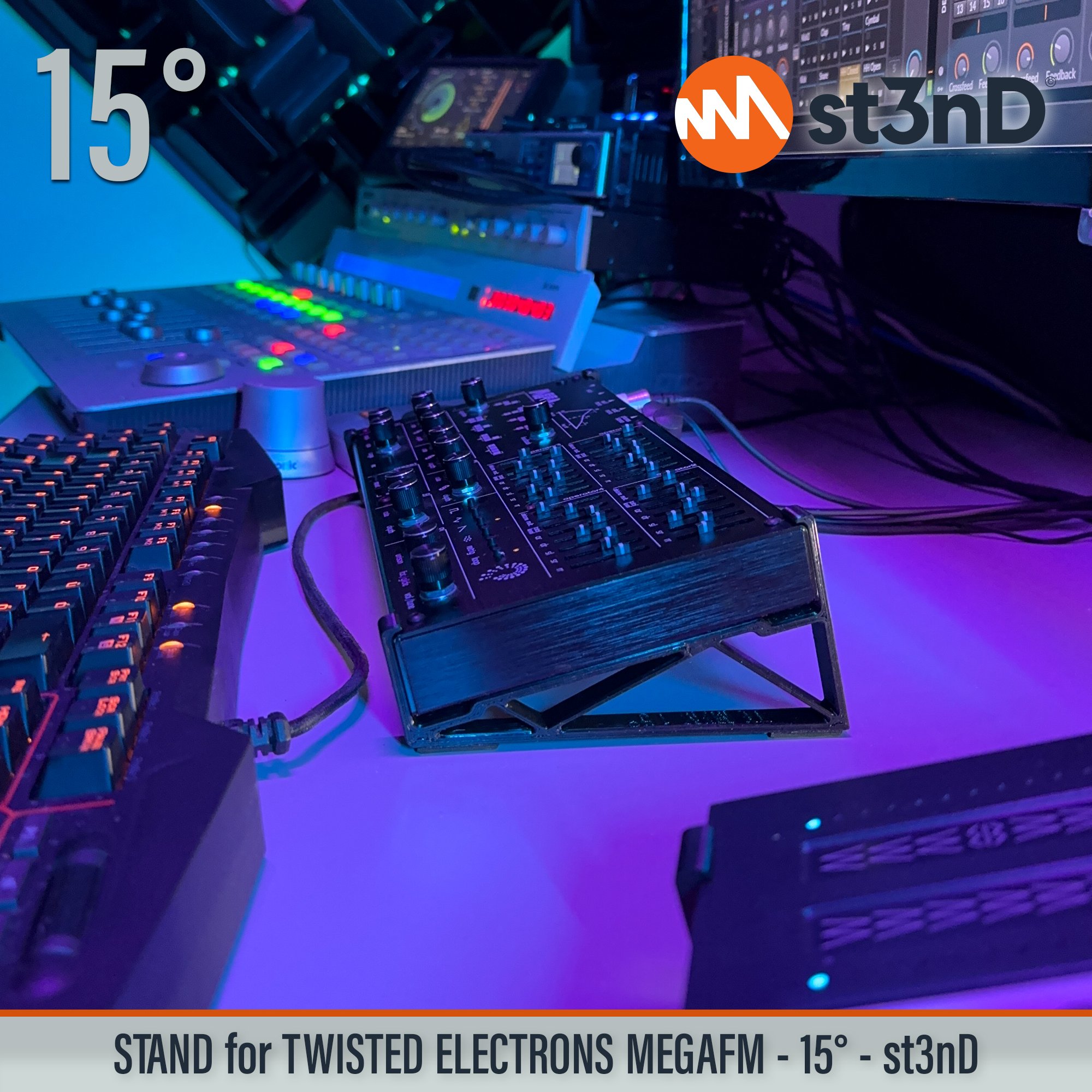 MegaFM mk2 mkII portable st3nD stable stand strong sturdy tilted Twisted Electrons Mega FM Twisted Electrons MegaFm Twisted MEGAfm II