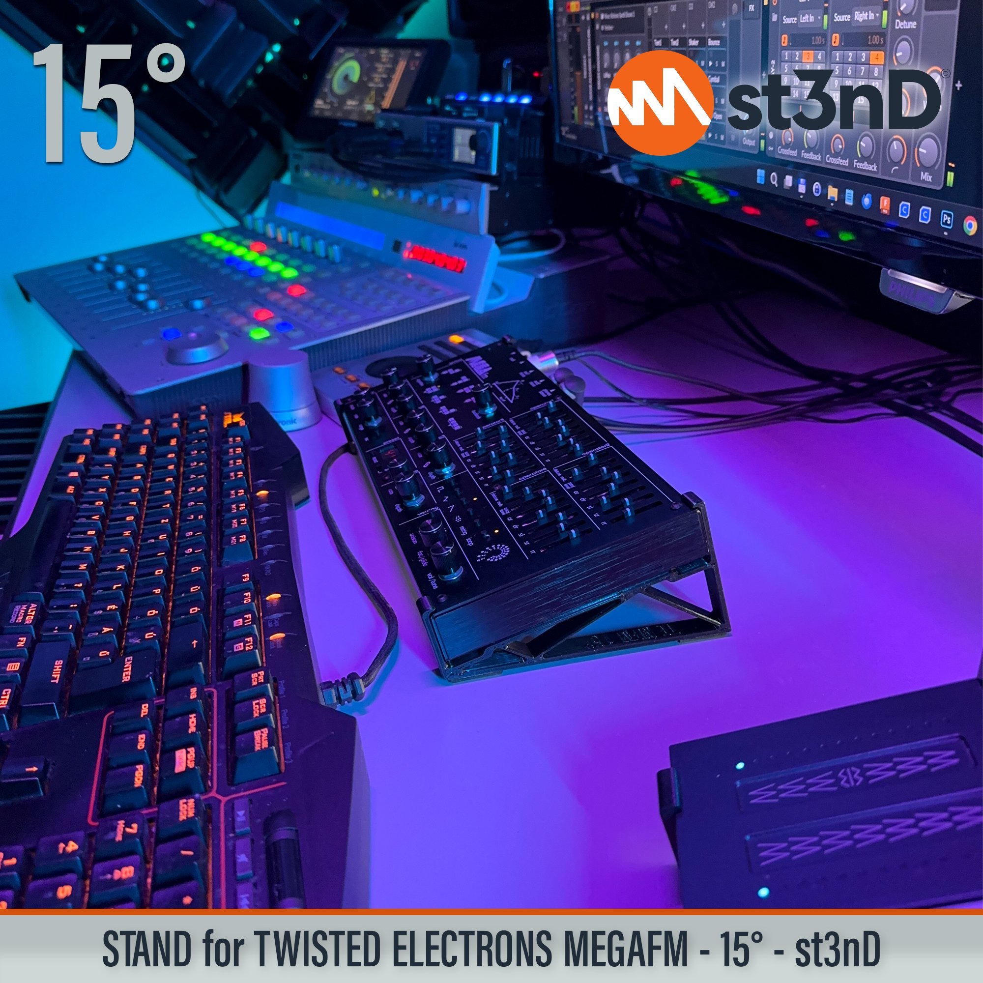 MegaFM mk2 mkII portable st3nD stable stand strong sturdy tilted Twisted Electrons Mega FM Twisted Electrons MegaFm Twisted MEGAfm II