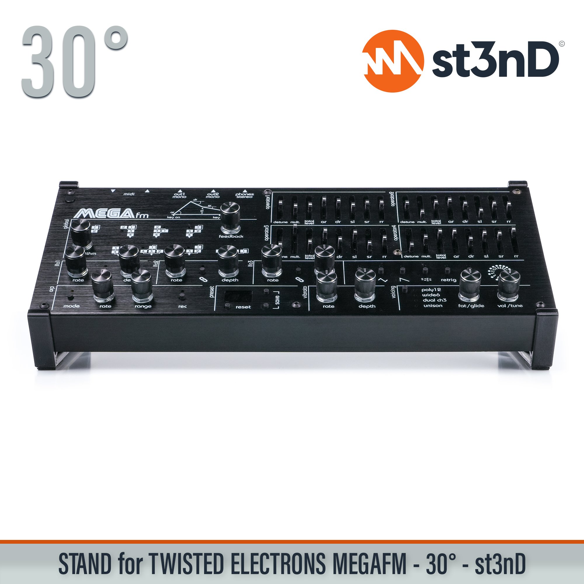 MegaFM mk2 mkII portable st3nD stable stand strong sturdy tilted Twisted Electrons Mega FM Twisted Electrons MegaFm Twisted MEGAfm II