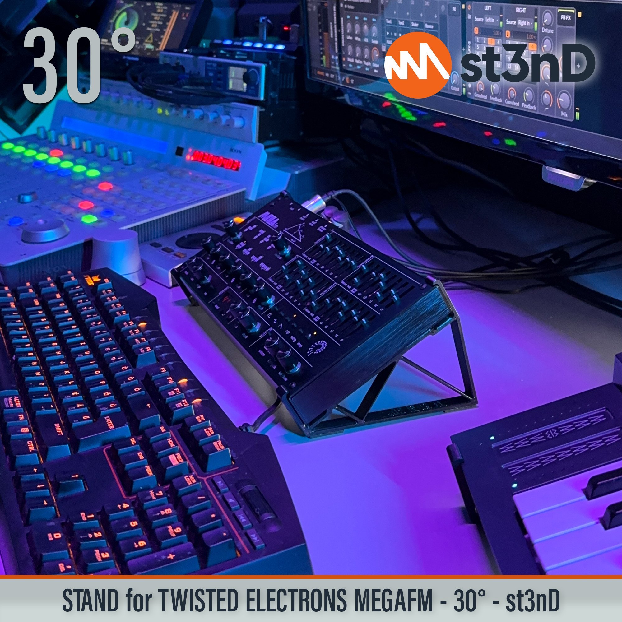 MegaFM mk2 mkII portable st3nD stable stand strong sturdy tilted Twisted Electrons Mega FM Twisted Electrons MegaFm Twisted MEGAfm II