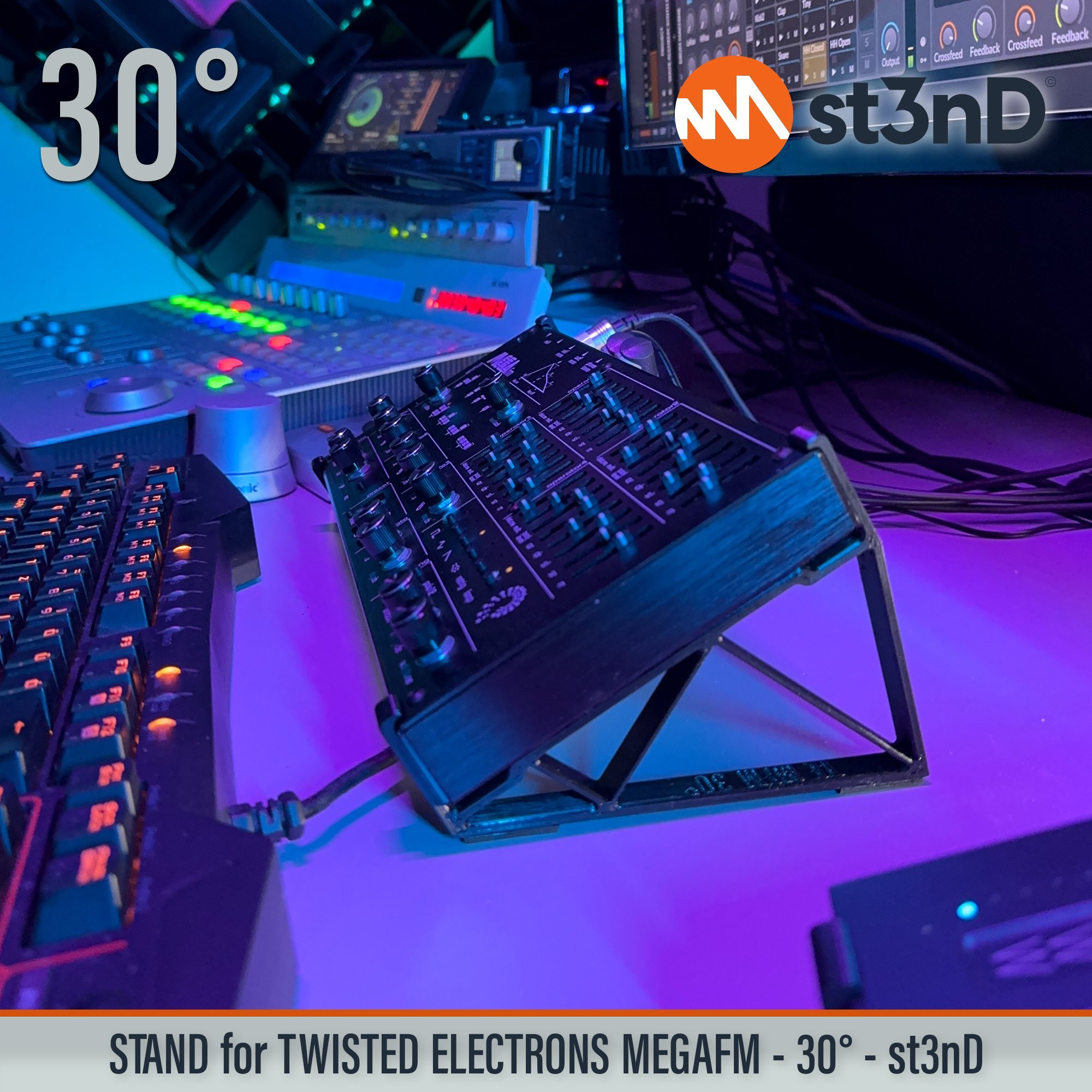 MegaFM mk2 mkII portable st3nD stable stand strong sturdy tilted Twisted Electrons Mega FM Twisted Electrons MegaFm Twisted MEGAfm II