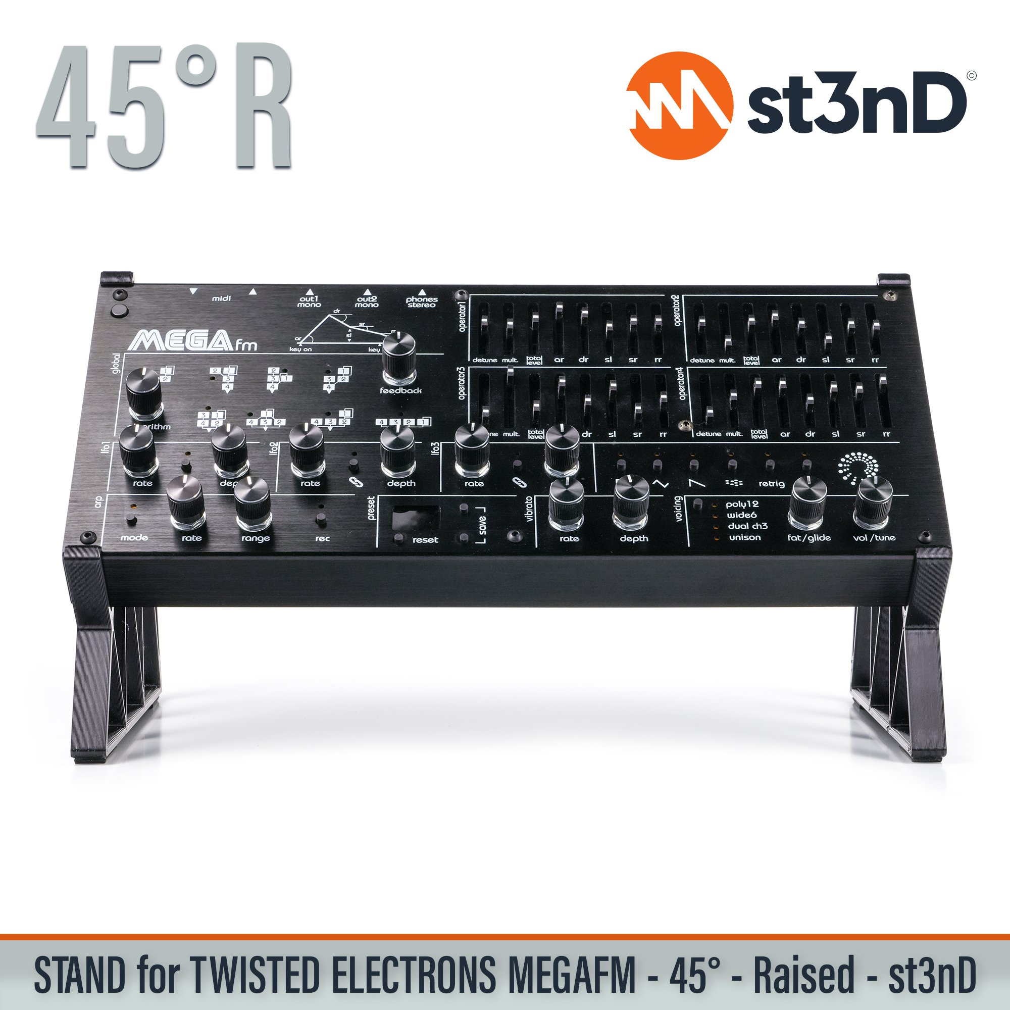 MegaFM mk2 mkII portable st3nD stable stand strong sturdy tilted Twisted Electrons Mega FM Twisted Electrons MegaFm Twisted MEGAfm II