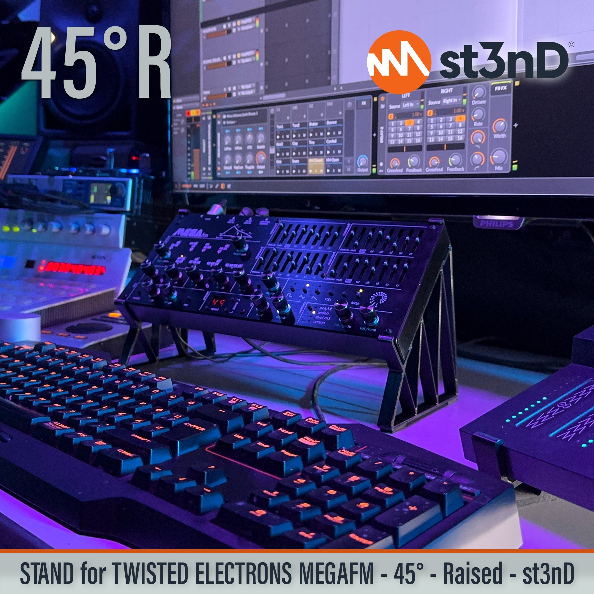 MegaFM mk2 mkII portable st3nD stable stand strong sturdy tilted Twisted Electrons Mega FM Twisted Electrons MegaFm Twisted MEGAfm II