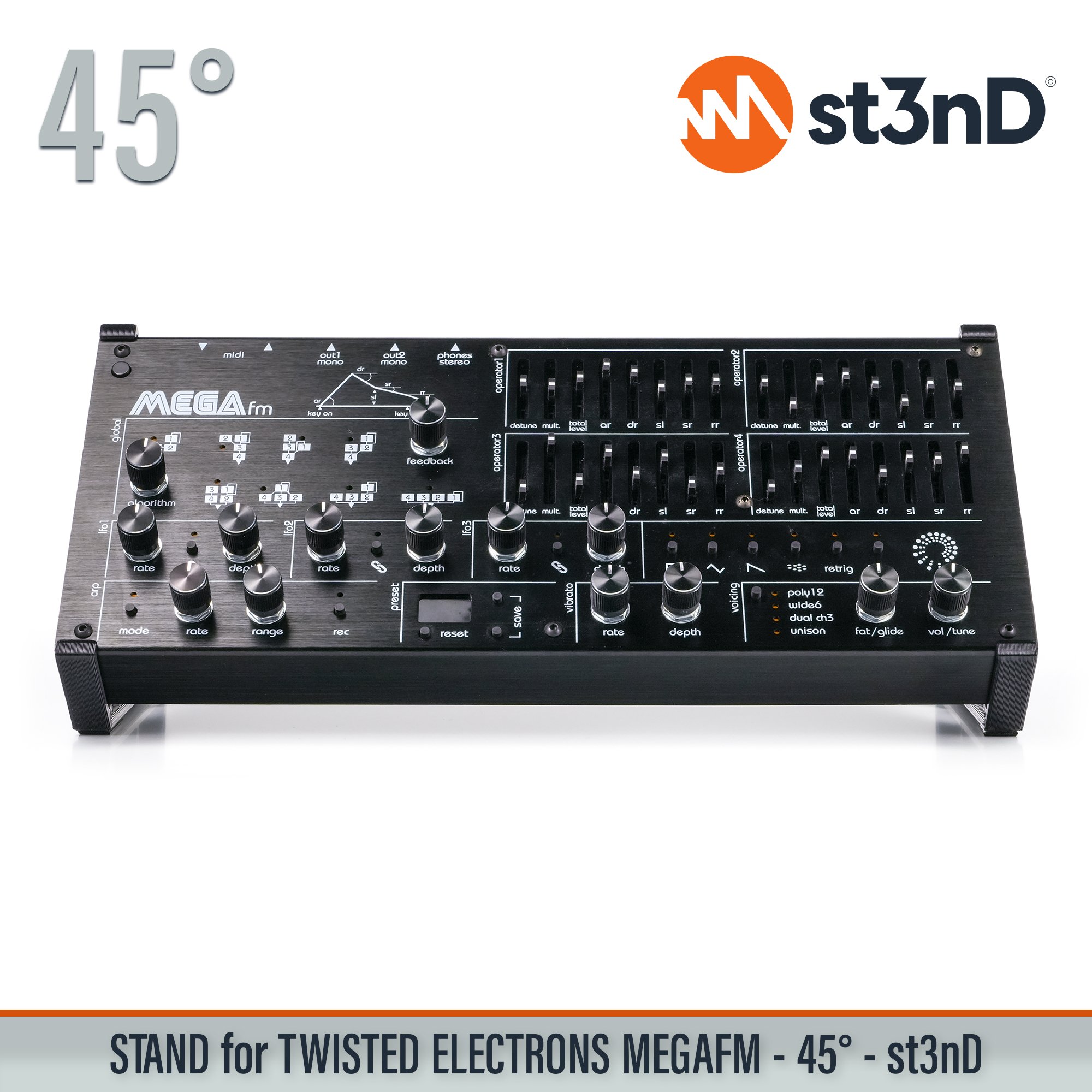 MegaFM mk2 mkII portable st3nD stable stand strong sturdy tilted Twisted Electrons Mega FM Twisted Electrons MegaFm Twisted MEGAfm II