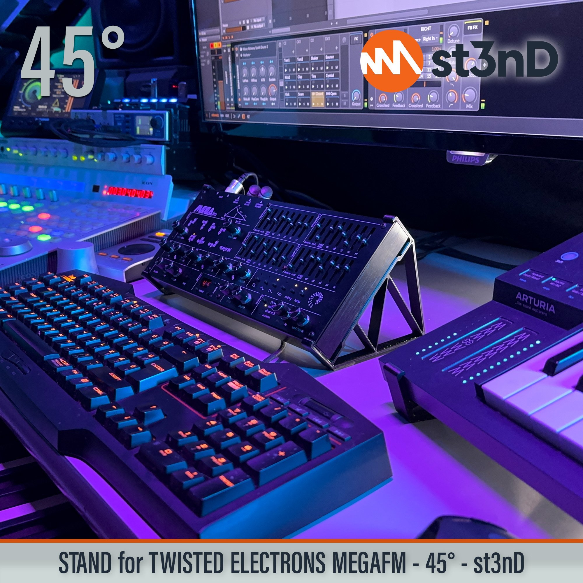 MegaFM mk2 mkII portable st3nD stable stand strong sturdy tilted Twisted Electrons Mega FM Twisted Electrons MegaFm Twisted MEGAfm II