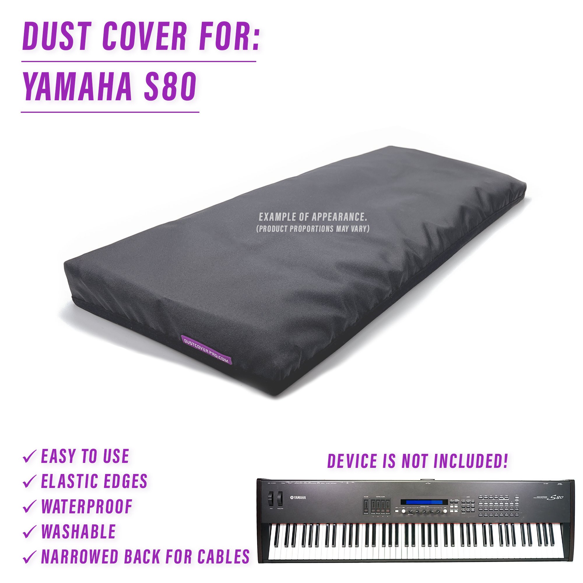dust cover dustcover dustcoverpro elastic synth protection water resistant waterproof yamaha YAMAHA S80 YAMAHA VINTAGE SYNTH