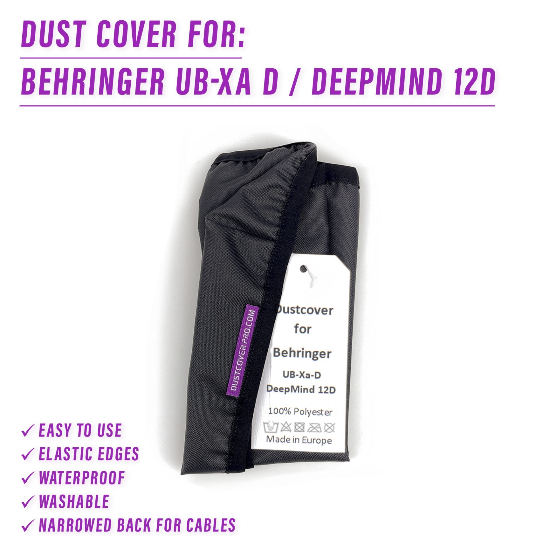behringer behringer deepmind 12d BEHRINGER UB-Xa D deepmind 12d dust cover dustcover dustcoverpro elastic synth synth protection water resistant waterproof