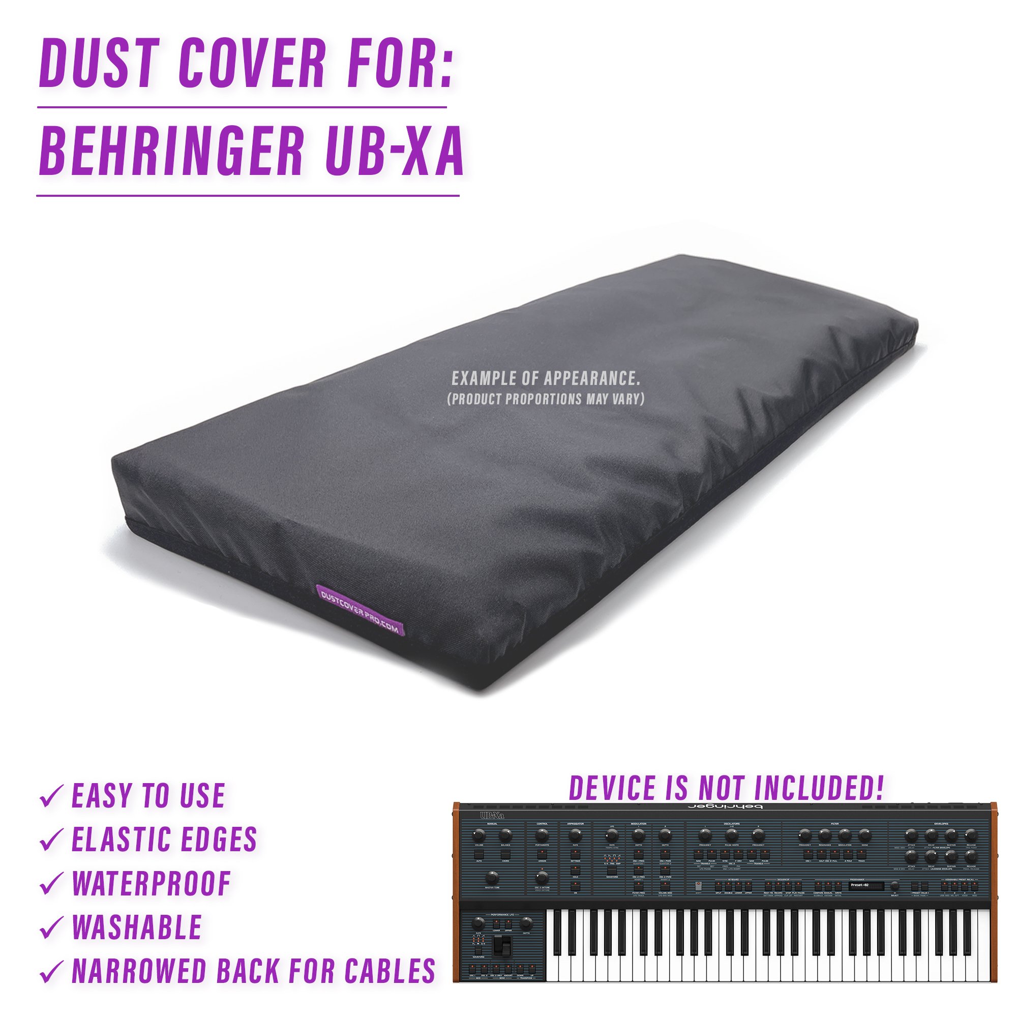 behringer dust cover dustcover dustcoverpro elastic synth synth protection water resistant waterproof BEHRINGER UB-Xa