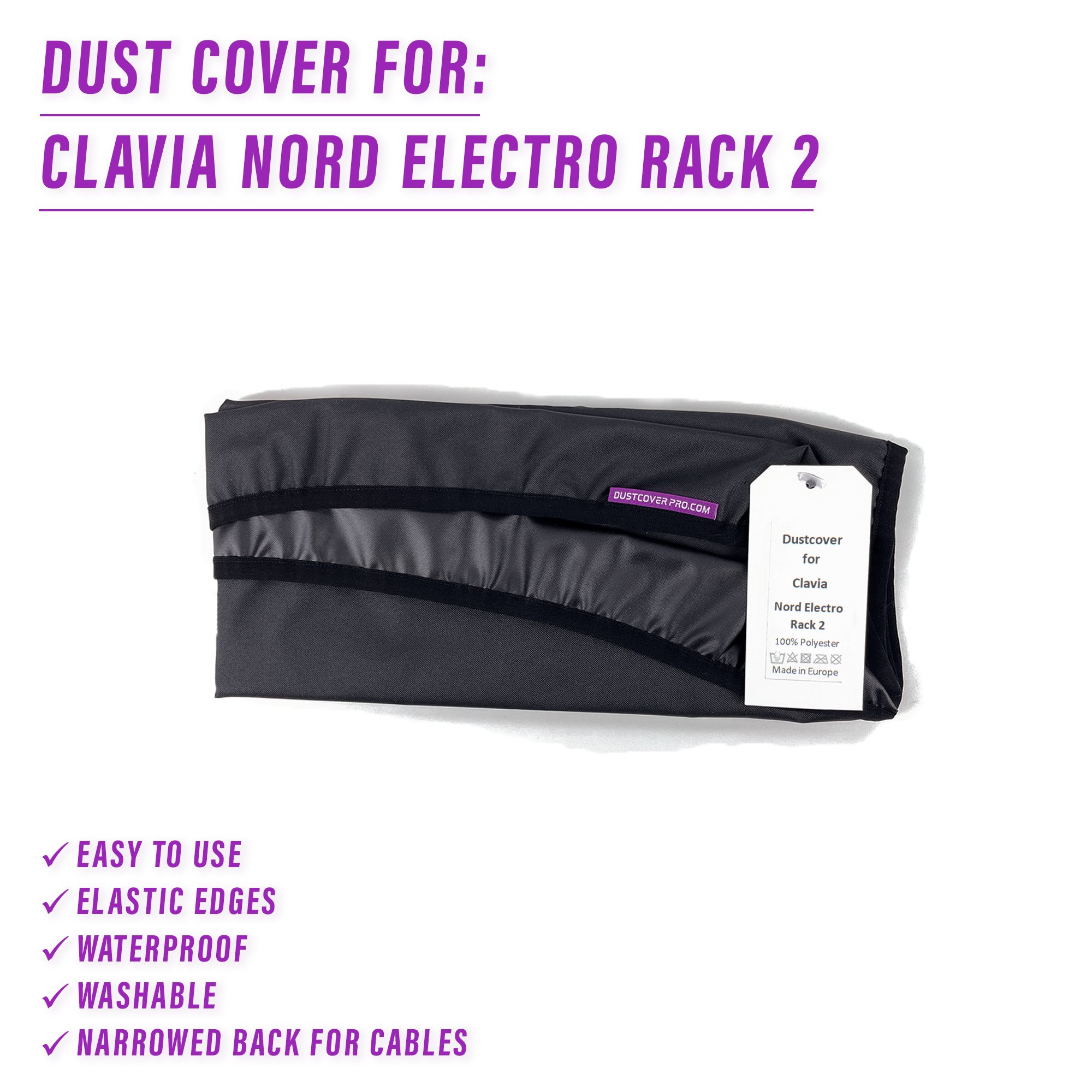clavia dust cover dustcover dustcoverpro music piano synth synth protection water resistant waterproof CLAVIA NORD ELECTRO 2 RACK