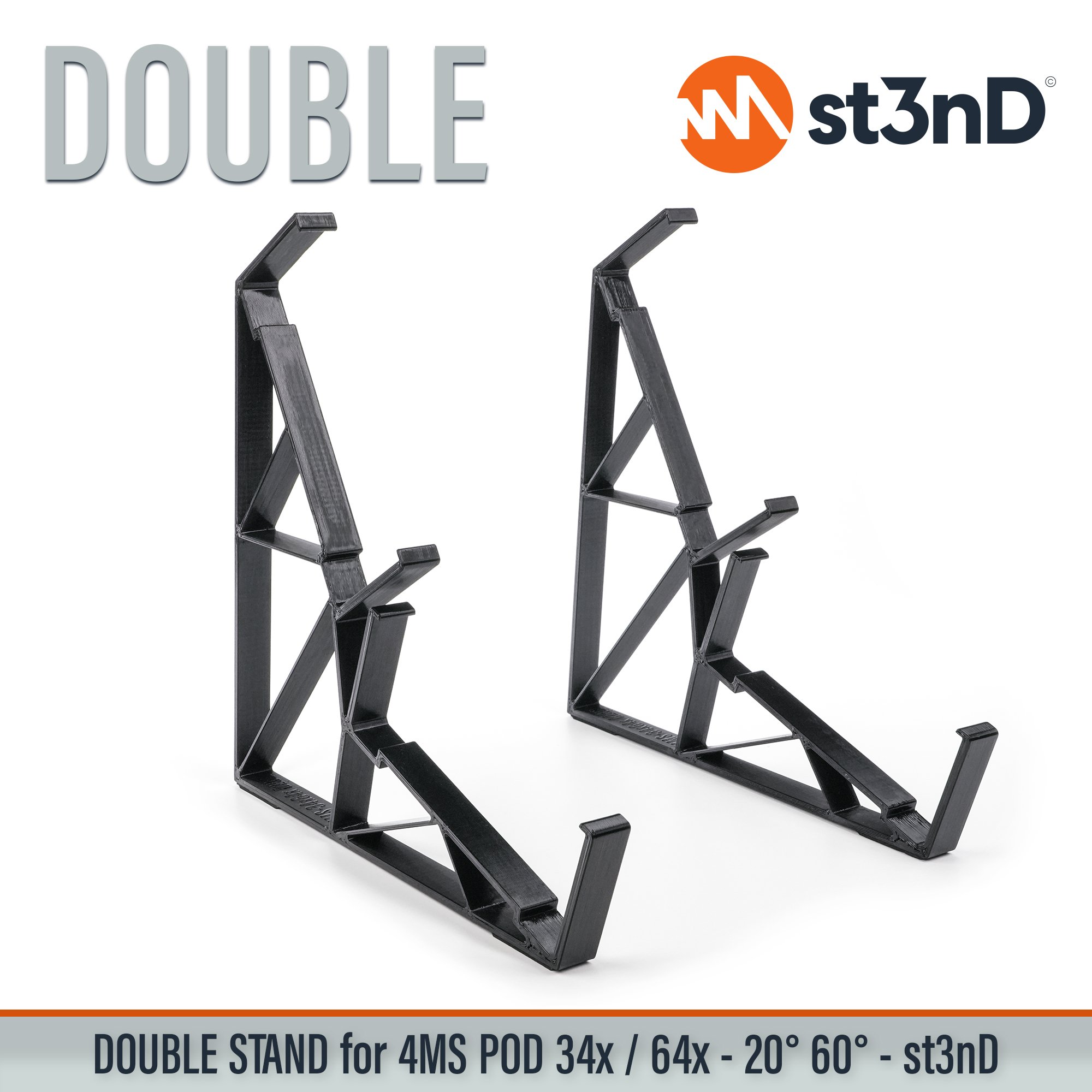 4ms 4ms pod eurorack portable st3nD stable stand strong studio accessory sturdy tilted pod34x pod64x 4ms POD64X 4ms POD34X powered eurorack case