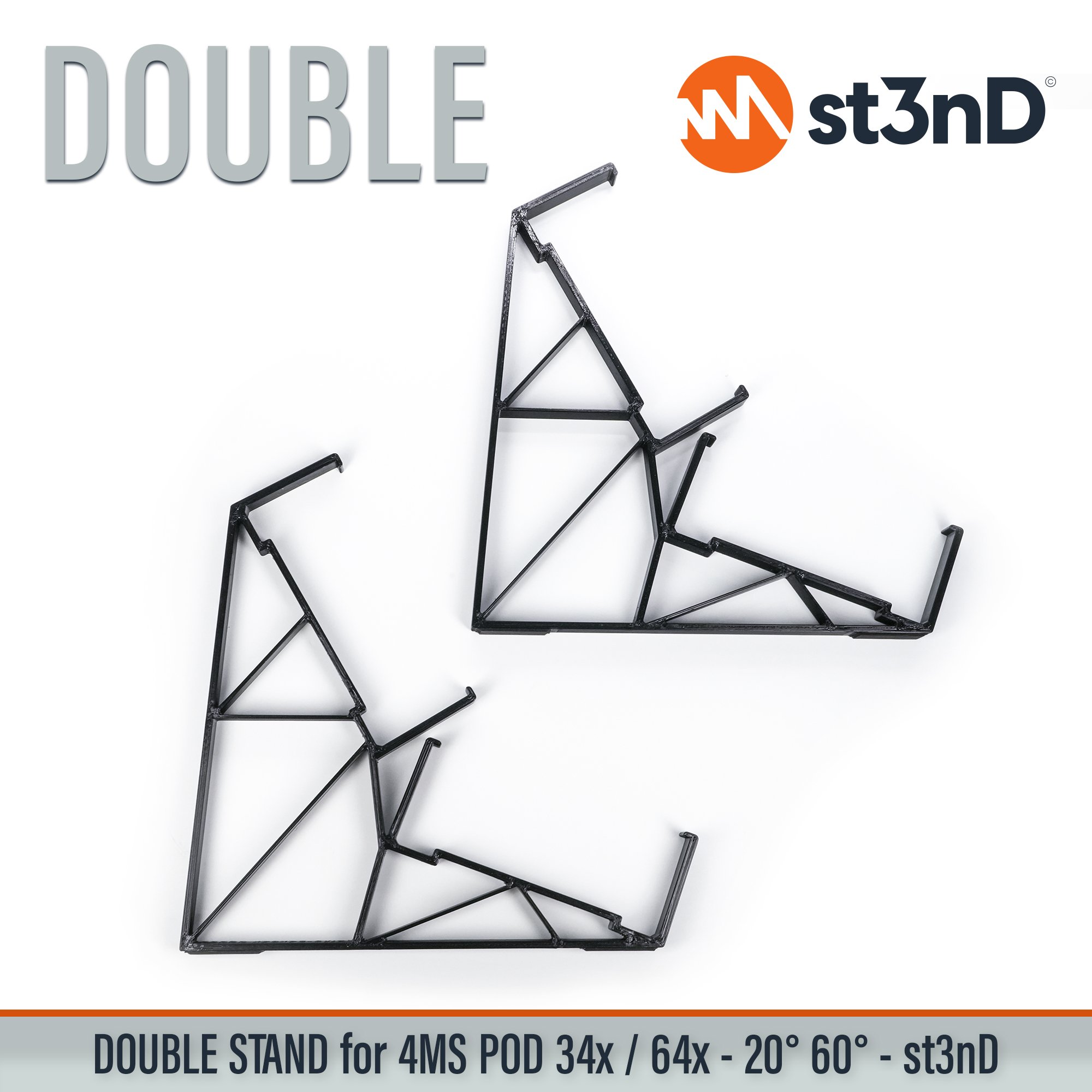 4ms 4ms pod eurorack portable st3nD stable stand strong studio accessory sturdy tilted pod34x pod64x 4ms POD64X 4ms POD34X powered eurorack case