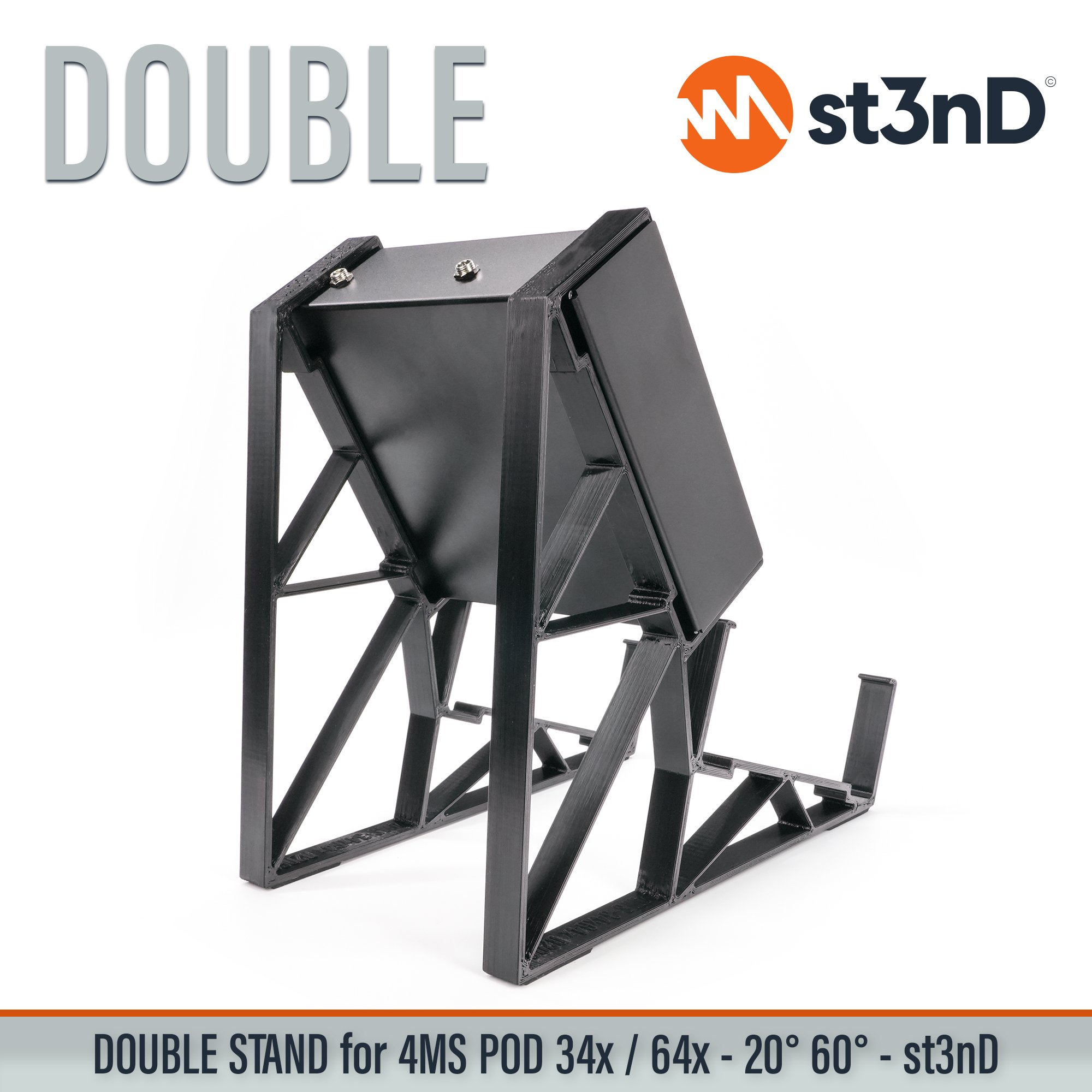 4ms 4ms pod eurorack portable st3nD stable stand strong studio accessory sturdy tilted pod34x pod64x 4ms POD64X 4ms POD34X powered eurorack case