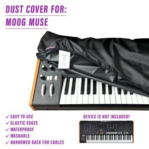 Front view of the st3nD dust cover for Moog Muse