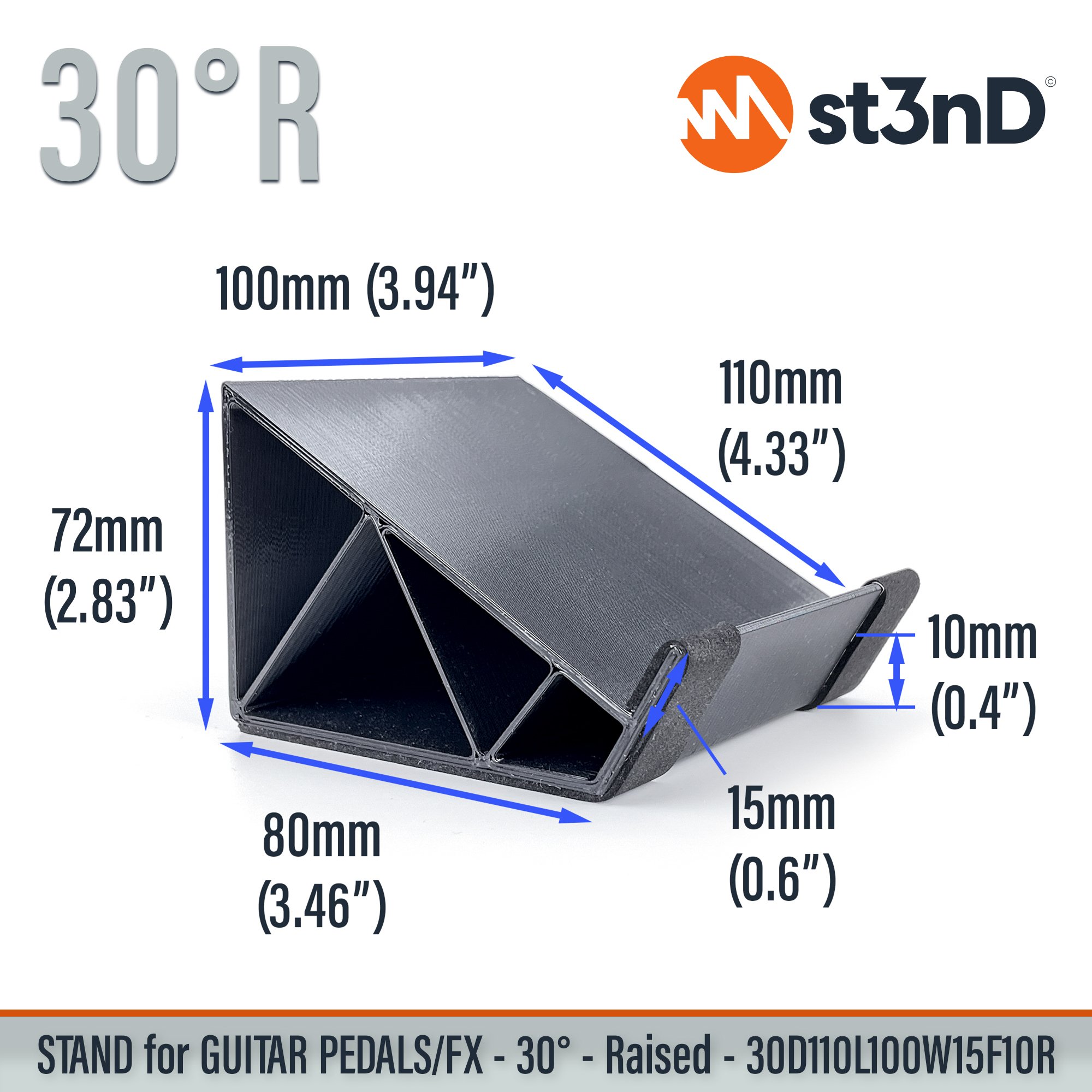 3d printed stand Eventide Blackhole pedal EVENTIDE MicroPitch Eventide pedals fx EVENTIDE Riptide EVENTIDE TriceraChorus pedals EVENTIDE UltraTap fx pedal guitar pedal raised stand st3nD stand sturdy synth synth stand