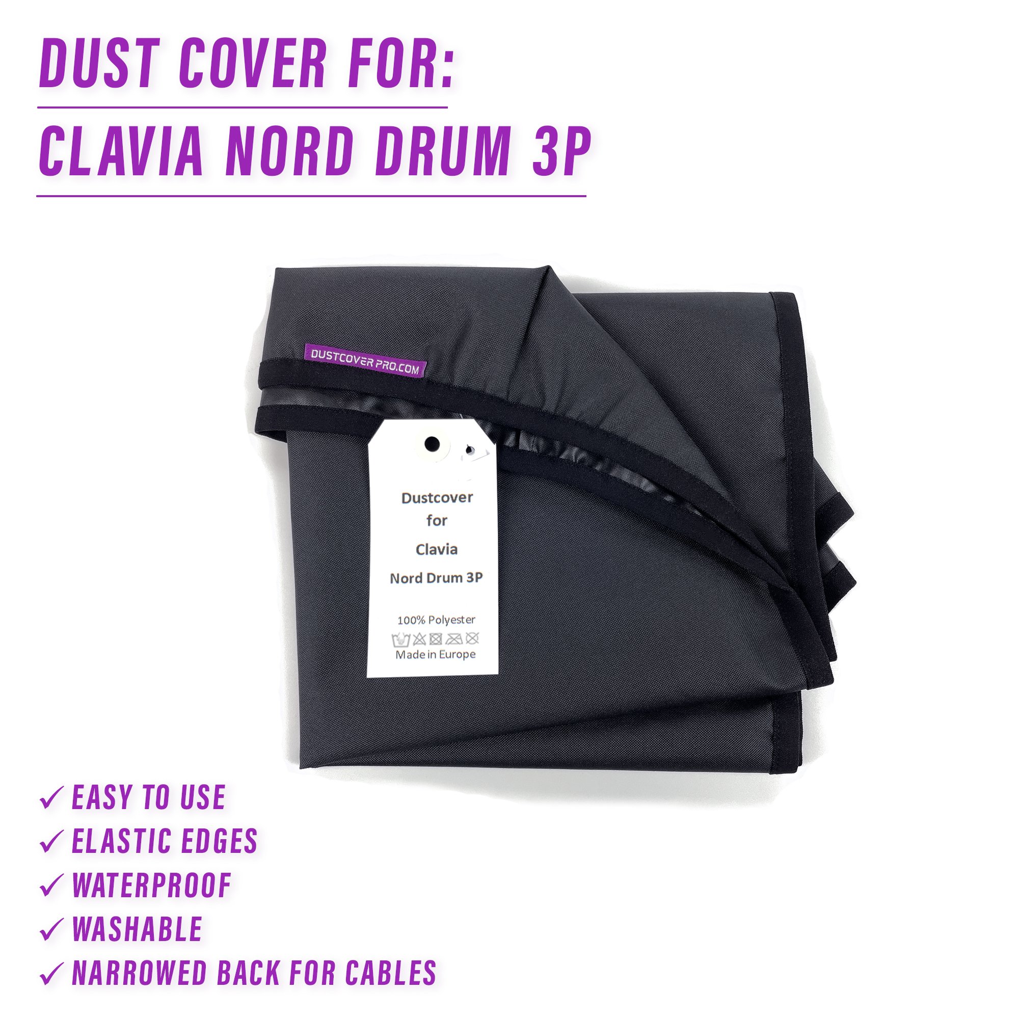 clavia dust cover dustcover dustcoverpro music piano synth synth protection water resistant waterproof CLAVIA NORD DRUM 3P