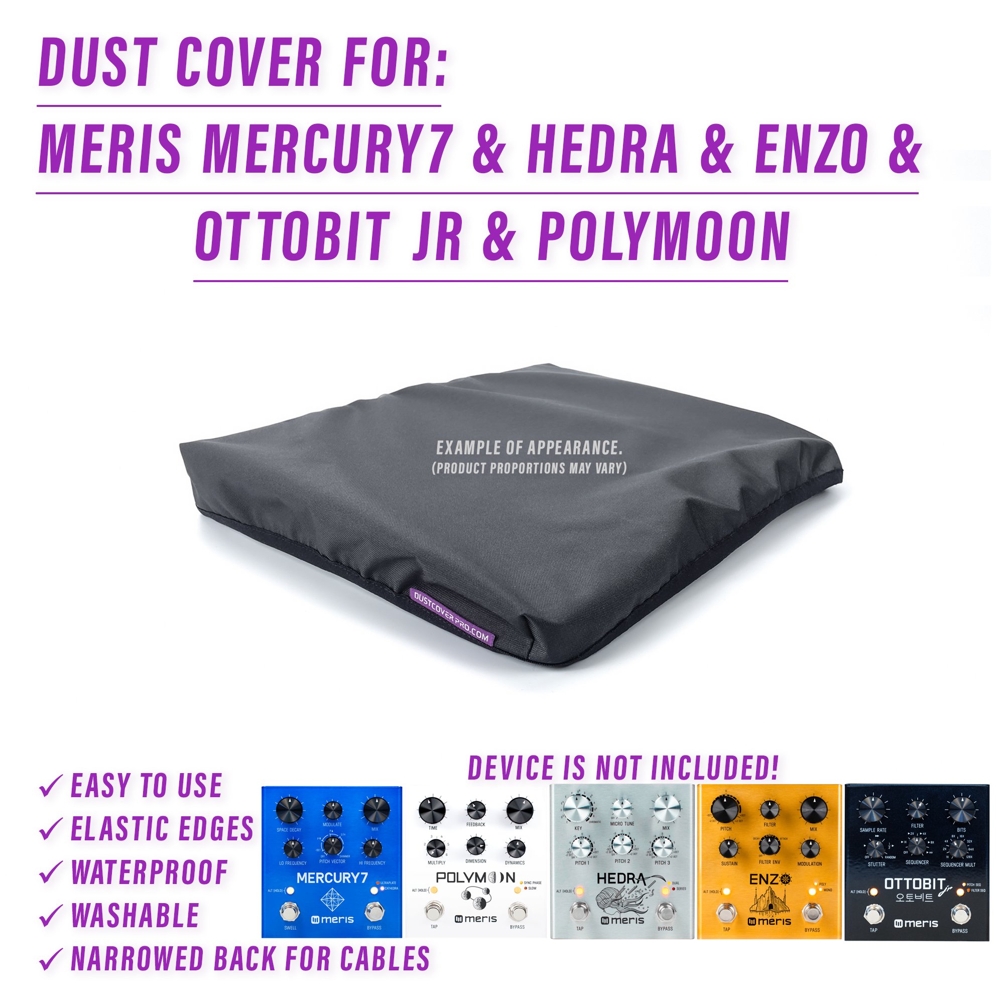 dust cover for MERIS Mercury7, Meris Hedra, Meris Enzo, Meris Ottobit Jr, Meris Polymoon