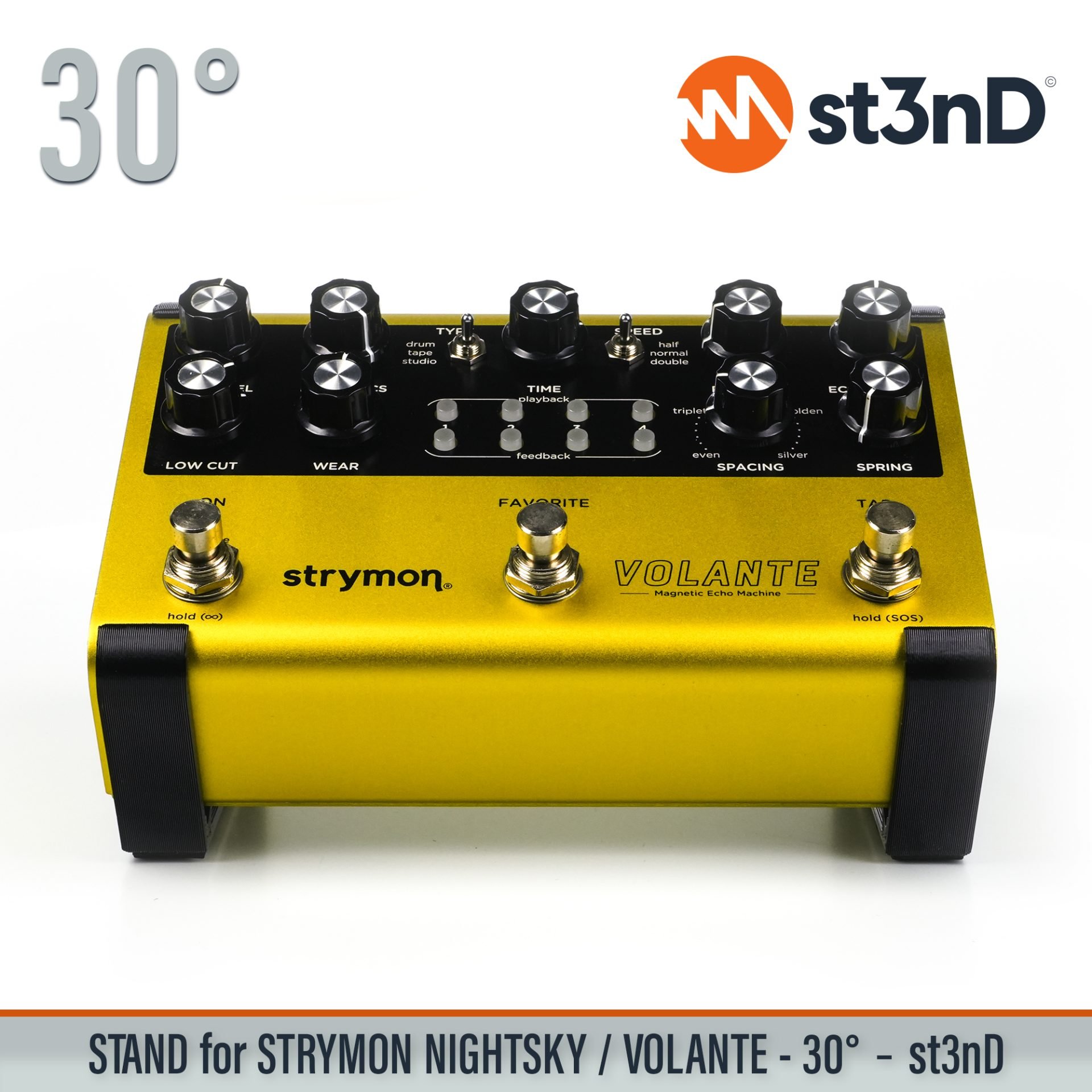 portable fx pedal st3nD stable stand strong STRYMON EFFECTS PEDALS STRYMON FX PEDALS STRYMON NIGHTSKY REVERB STRYMON PEDALS STRYMON VOLANTE DELAY sturdy tilted