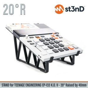 st3nD 3D printed stand for Teenage Engineering EP-133 K.o. II / EP-1320 Medieval, 20 degree, raised by 40 mm
